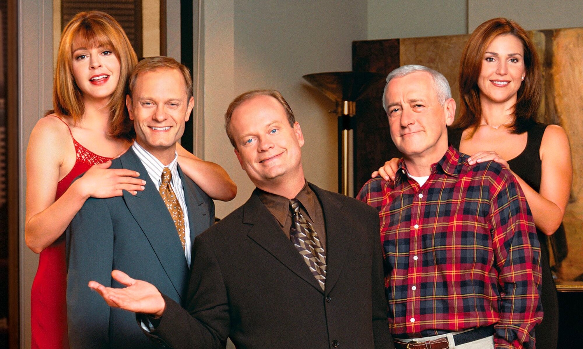 Los cinco protagonistas de 'Frasier'