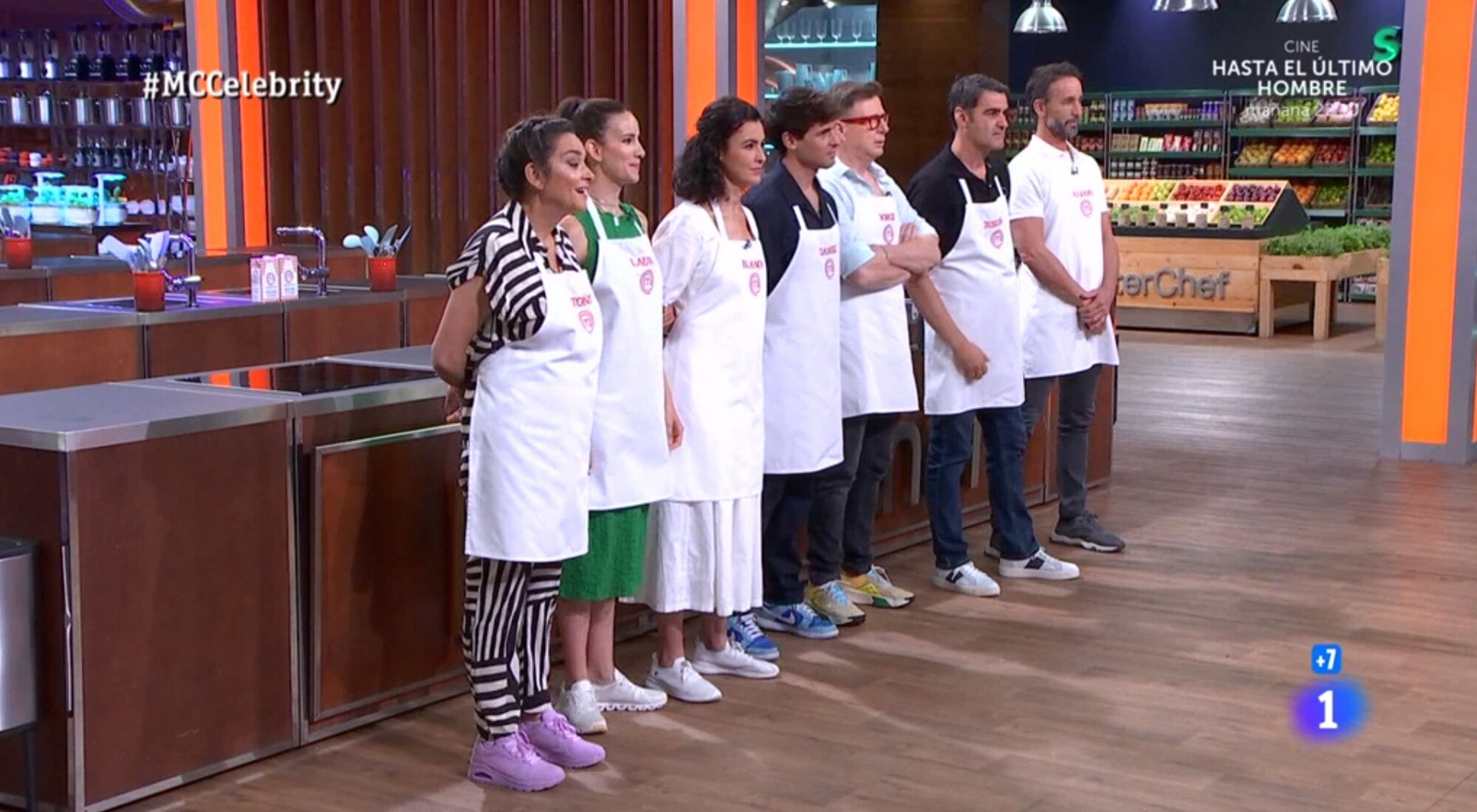 Los aspirantes de 'MasterChef Celebrity 8' en el programa 9