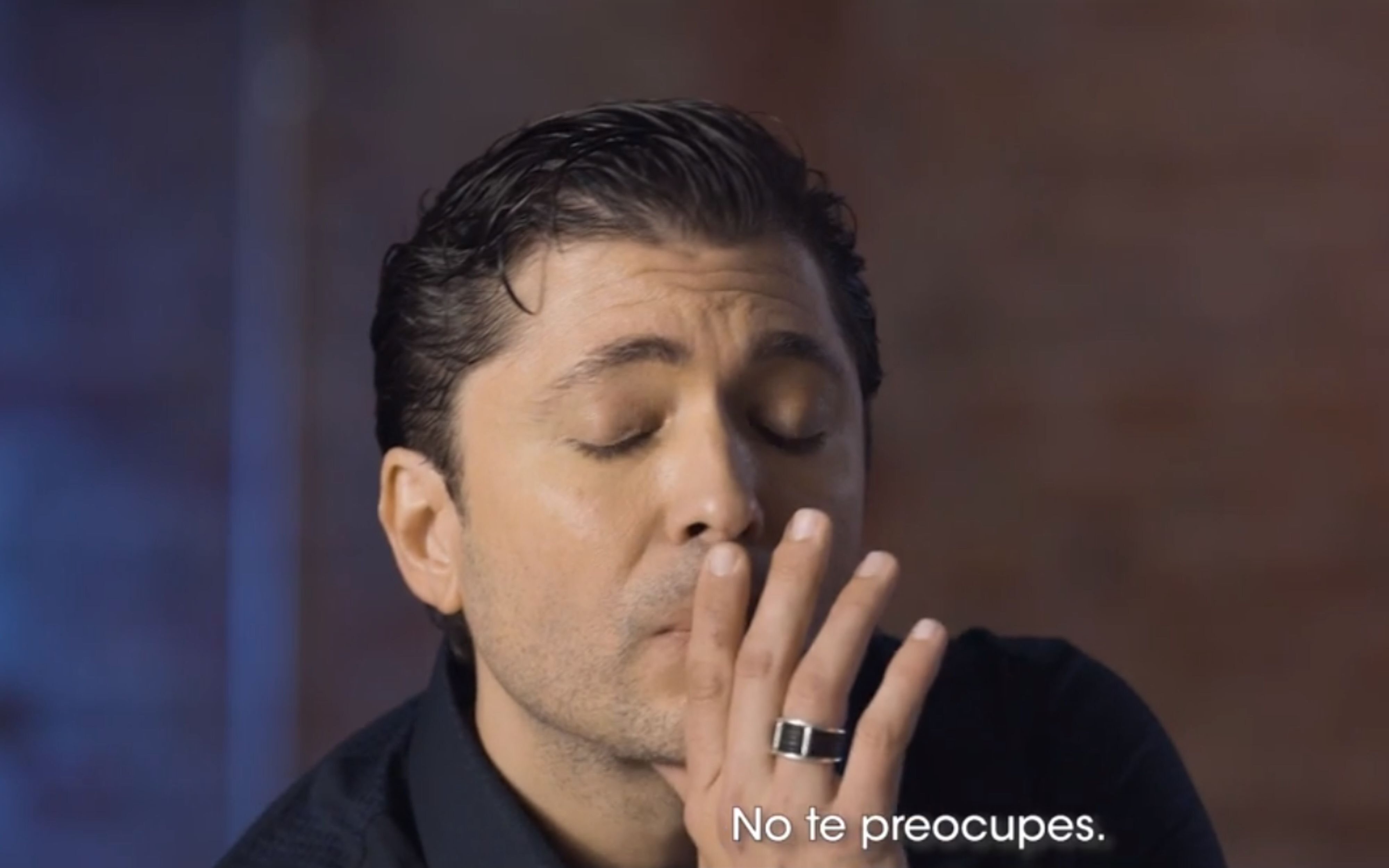 Ángel Cristo durante la entrevista con Santi Acosta en '¡De viernes!'