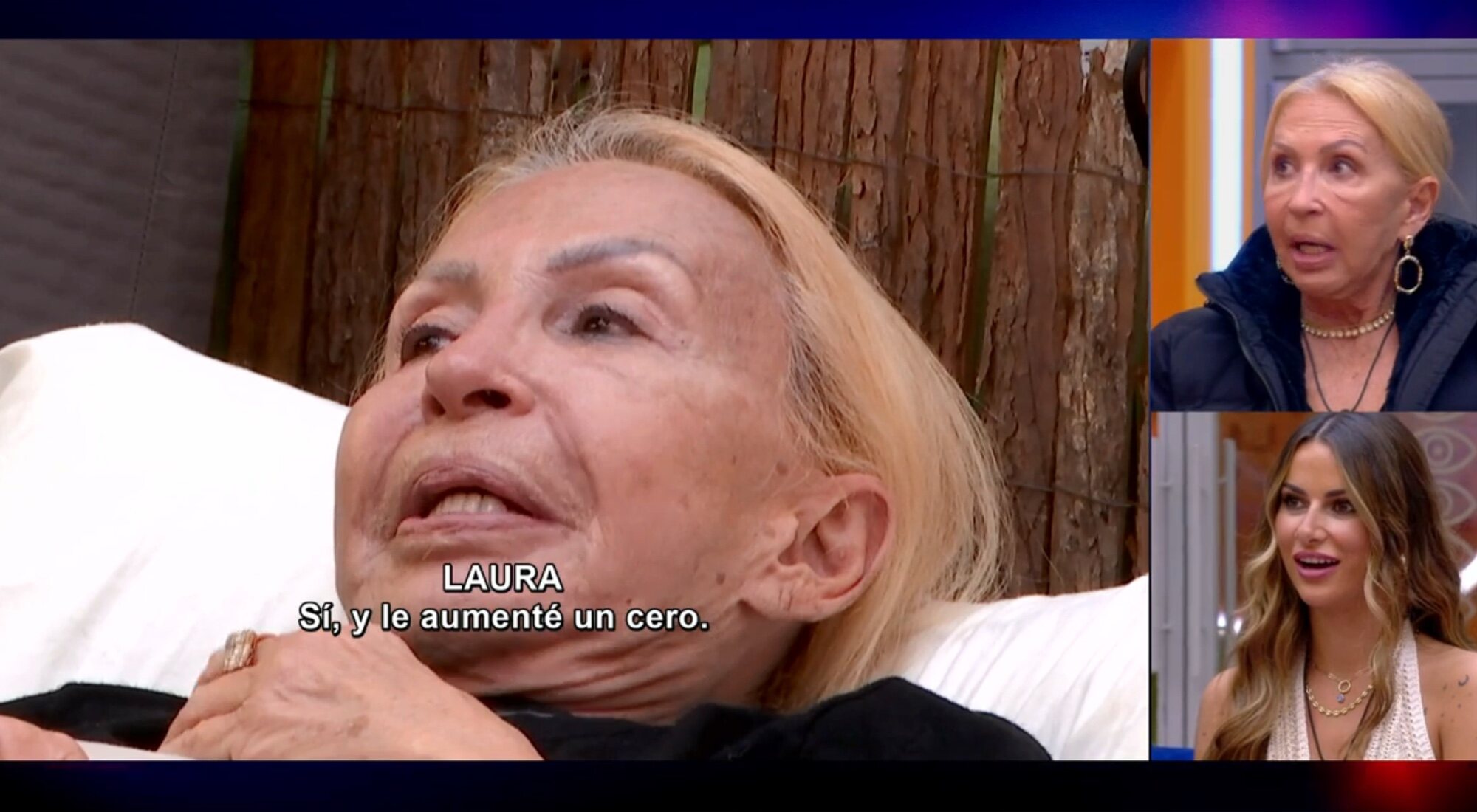 Laura Bozzo confiesa a Carmen Alcayde haber añadido un 0 a la puja en 'GH VIP 8'