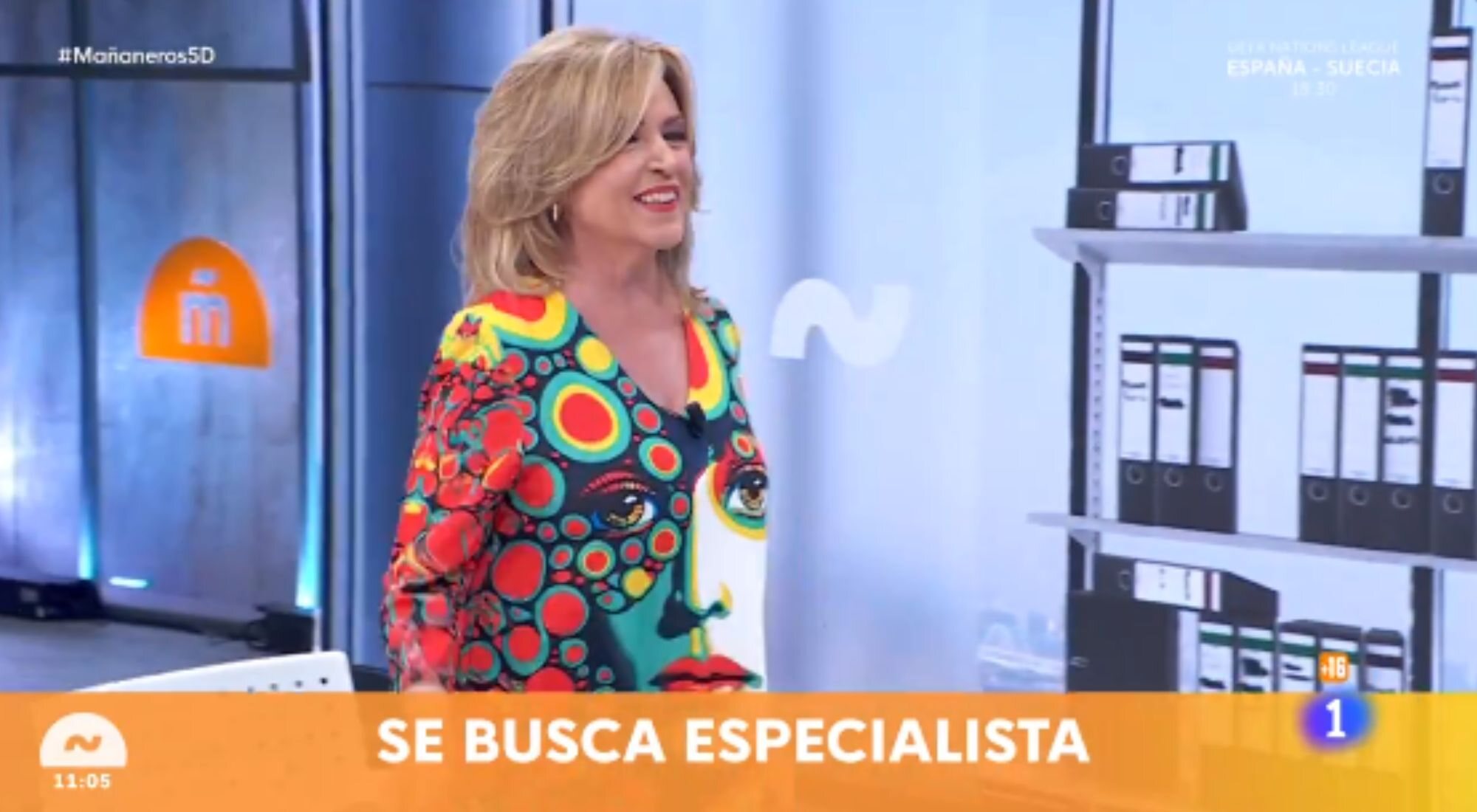 Lydia Lozano bailando el chuminero en 'Mañaneros'