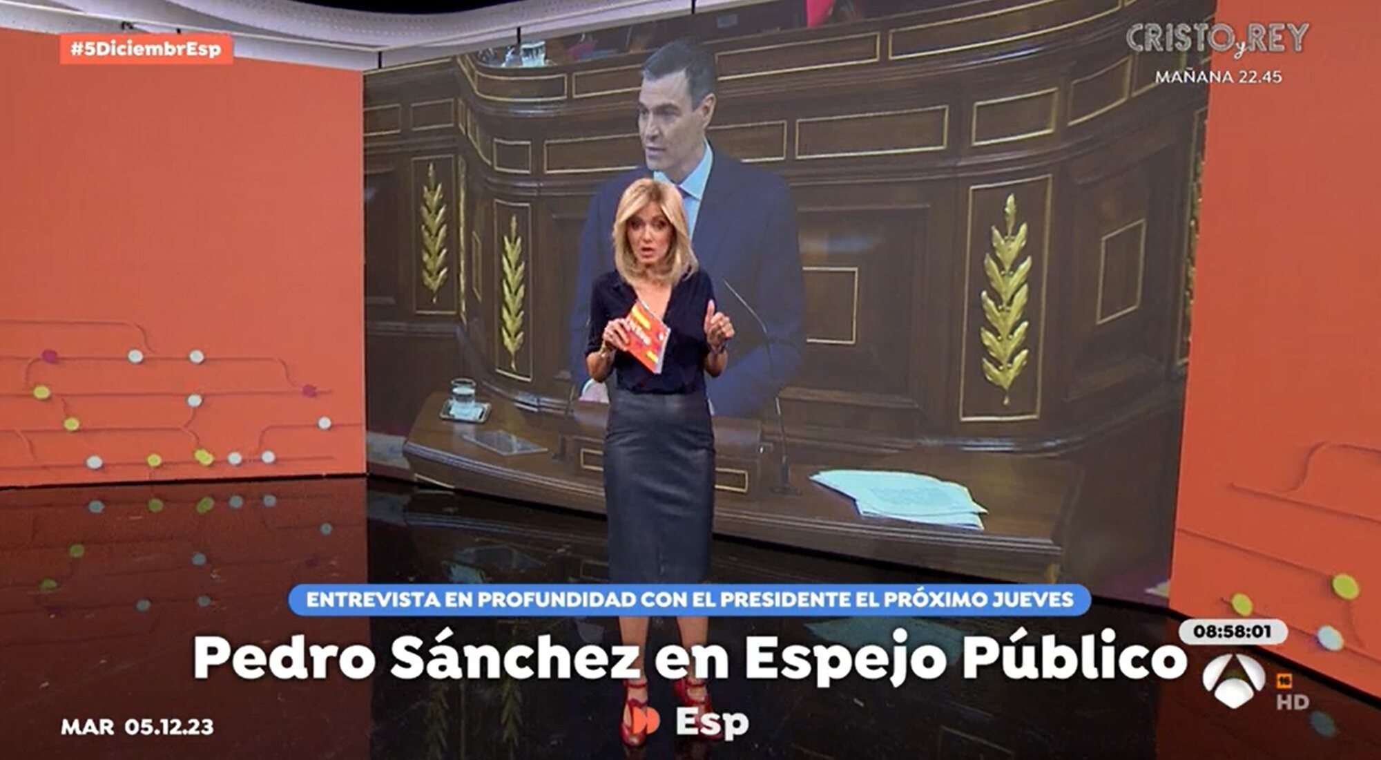 Susanna Griso anuncia la visita de Pedro Sánchez a 'Espejo público'