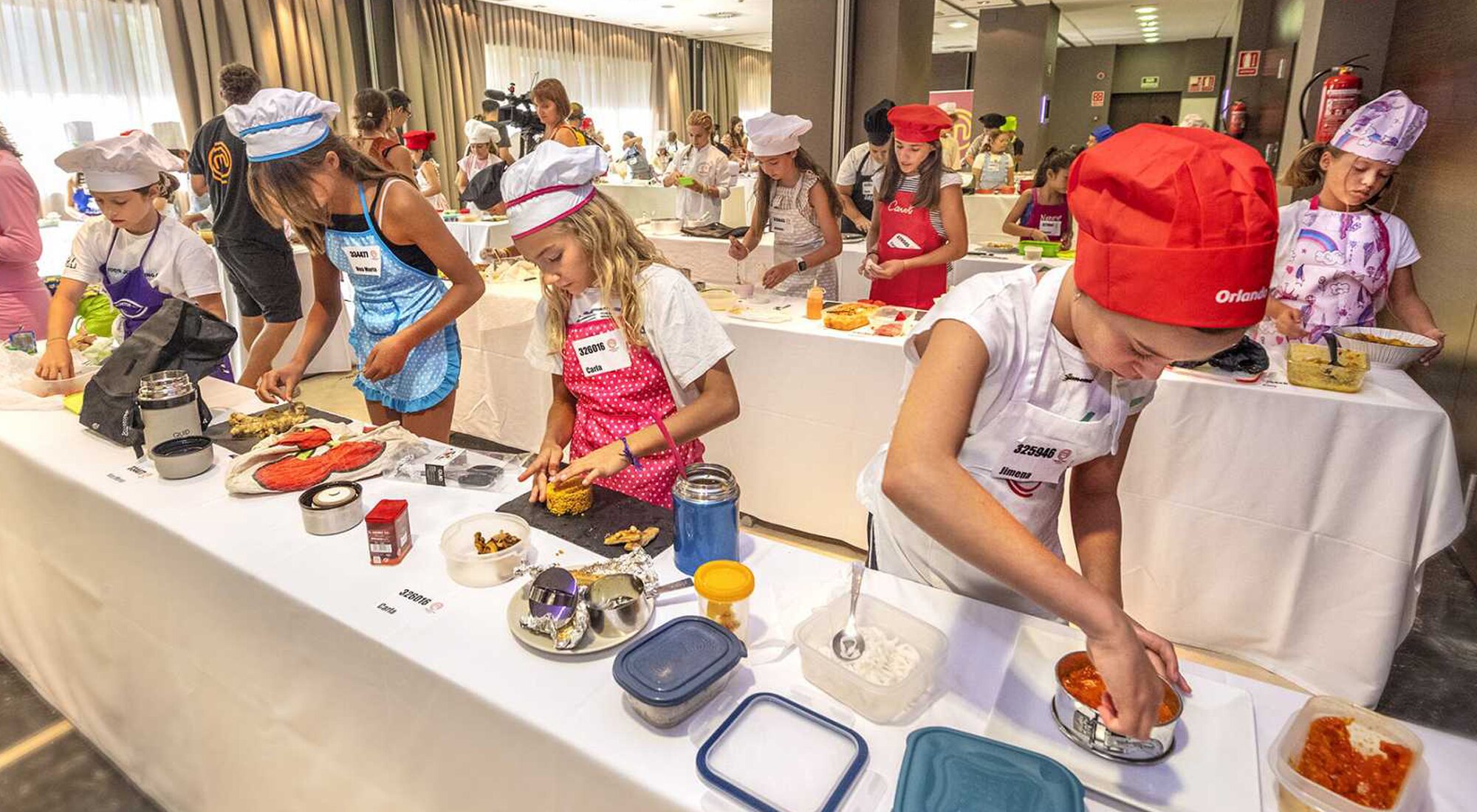 Algunos candidatos a entrar en 'MasterChef Junior 10' durante el casting