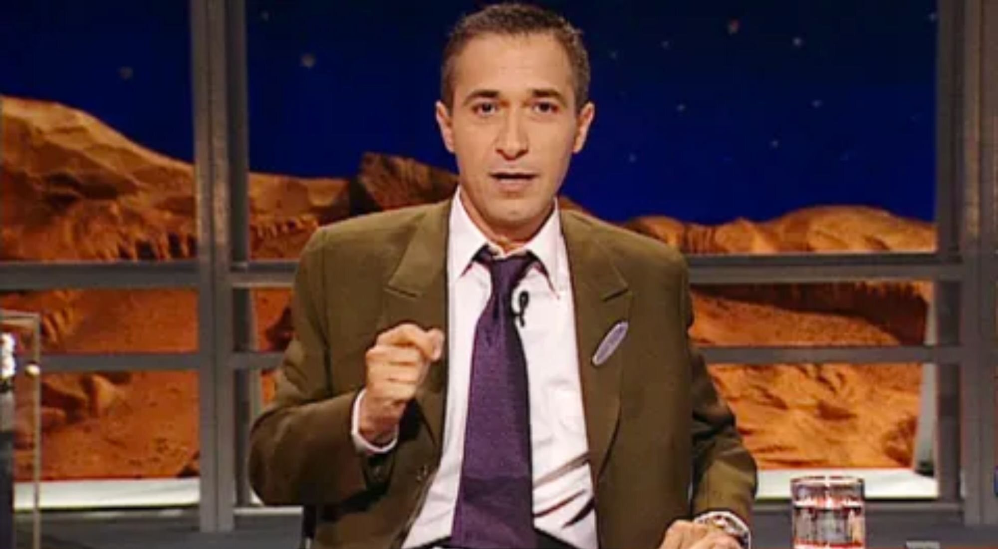 Xavier Sardà presentando &#39;Crónicas marcianas&#39;