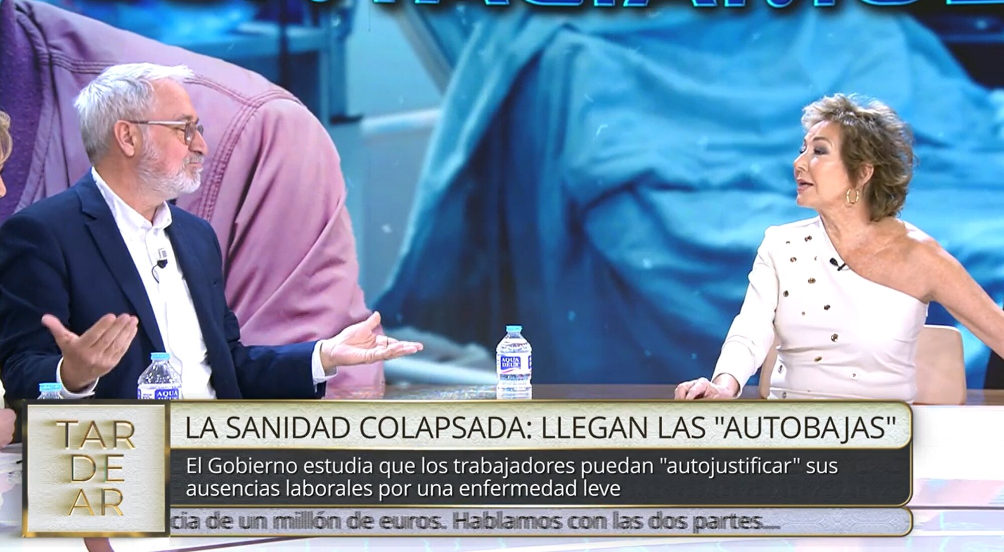 Xavier Sardà y Ana Rosa se enfrentan en 'TardeAR' por el gobierno de Madrid