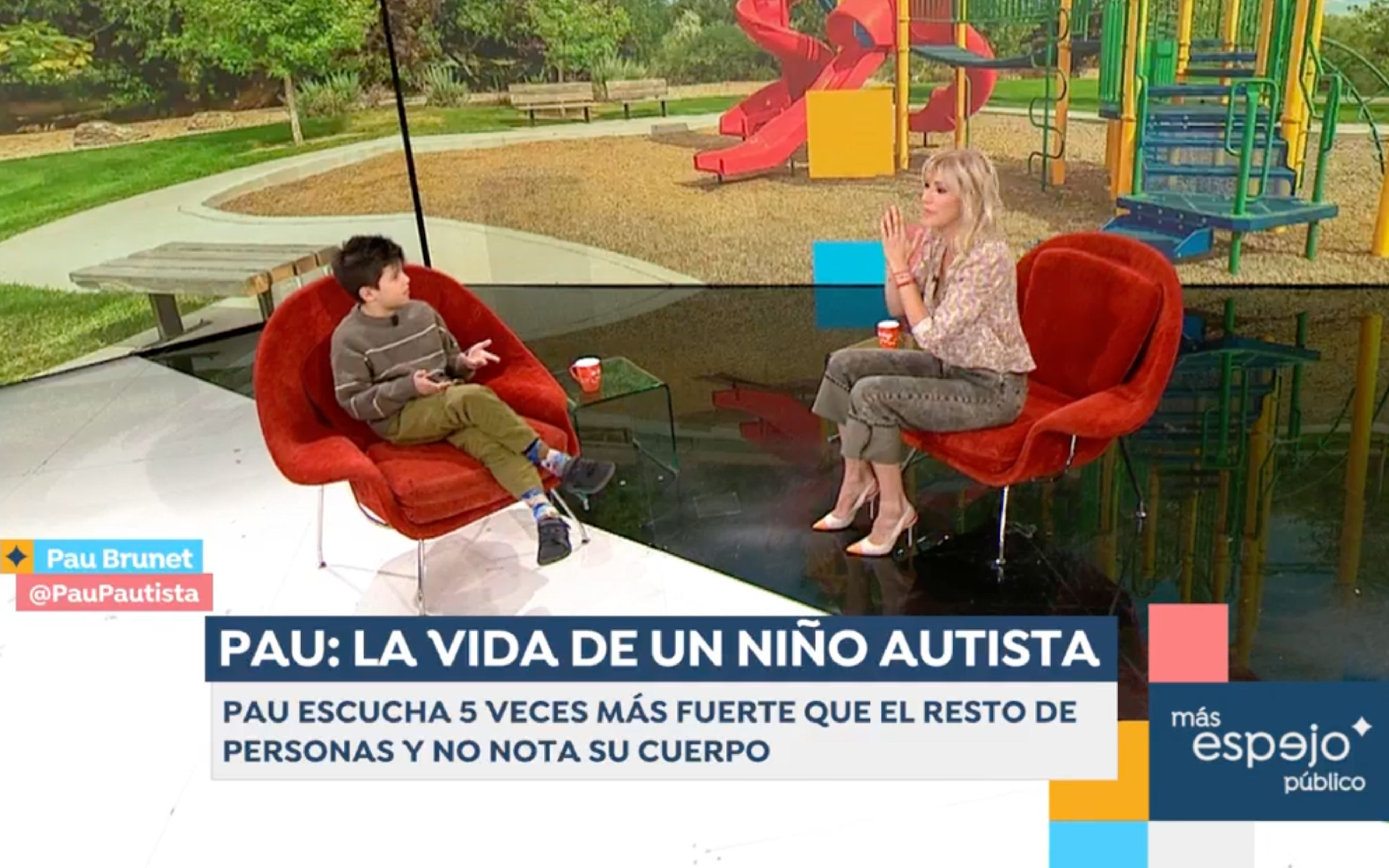 Pau Brunet junto a Susanna Griso en &#39;Espejo público&#39;