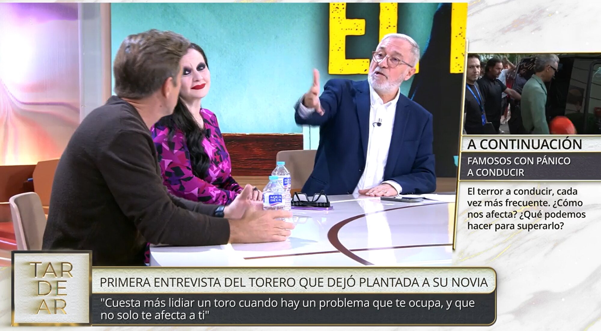 Xavier Sardà y El Cordobés intercambian reproches en &#39;TardeAR&#39;