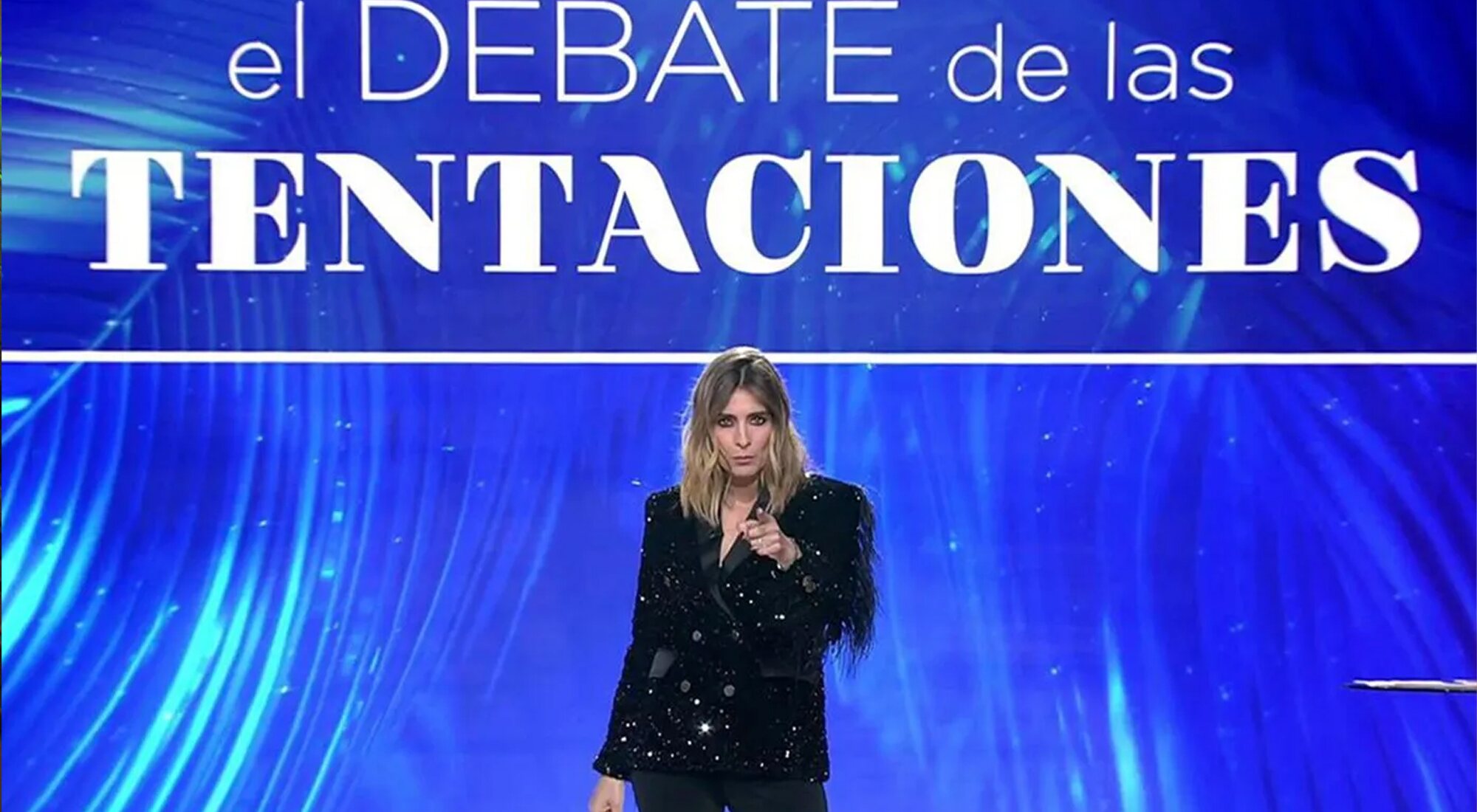 Sandra Barneda en el plató de 'El debate de las tentaciones'