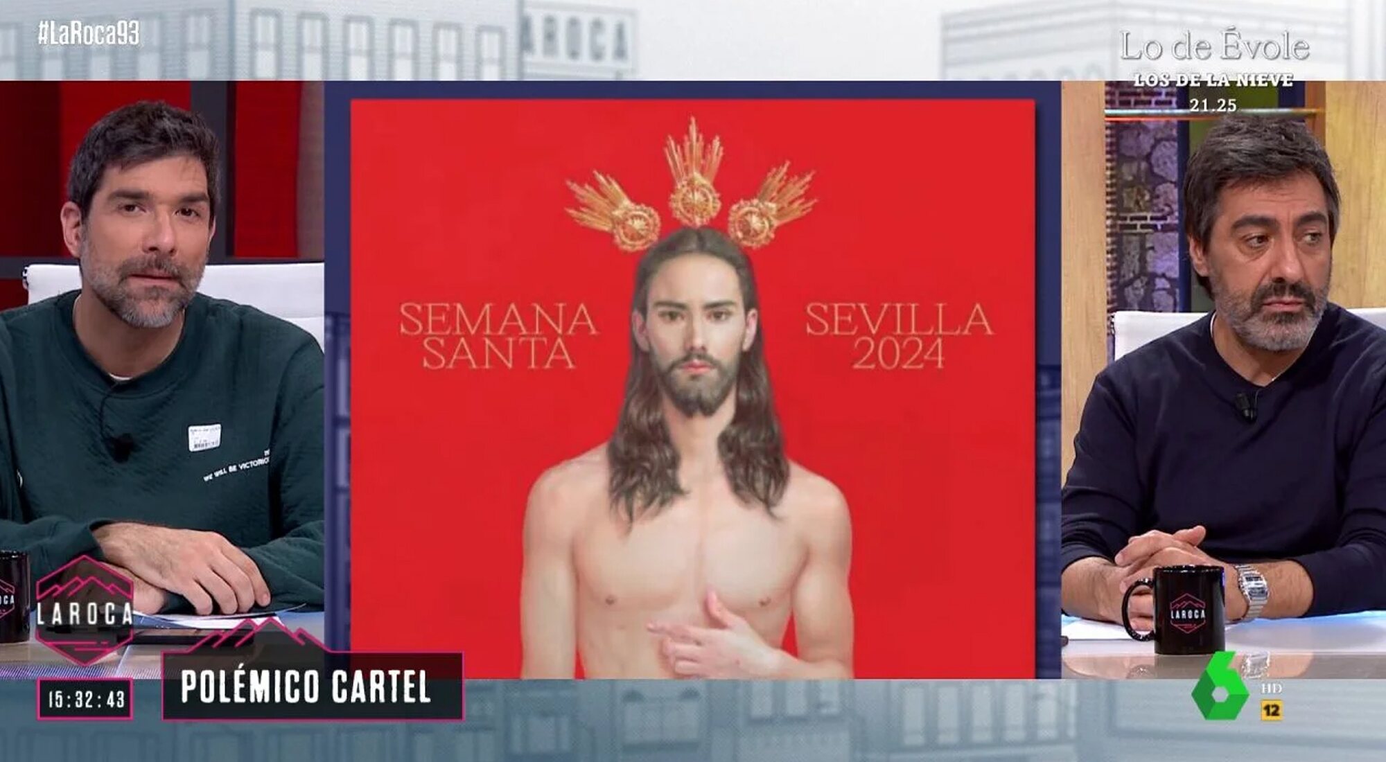 Nacho García y Juan Del Val hablan del cartel de la Semana Santa sevillana en 'La Roca'