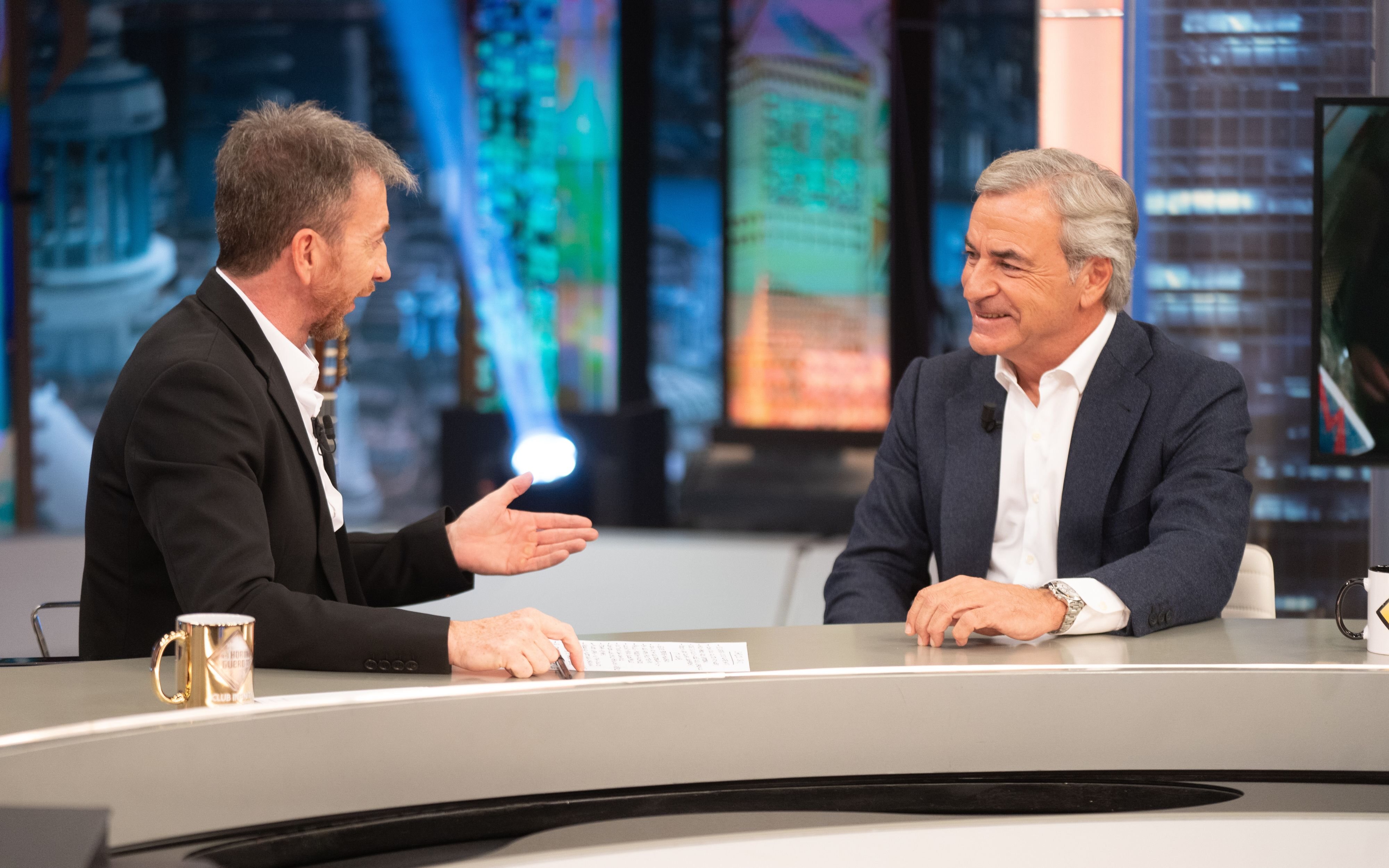 Carlos Sainz con Pablo Motos en 'El hormiguero'