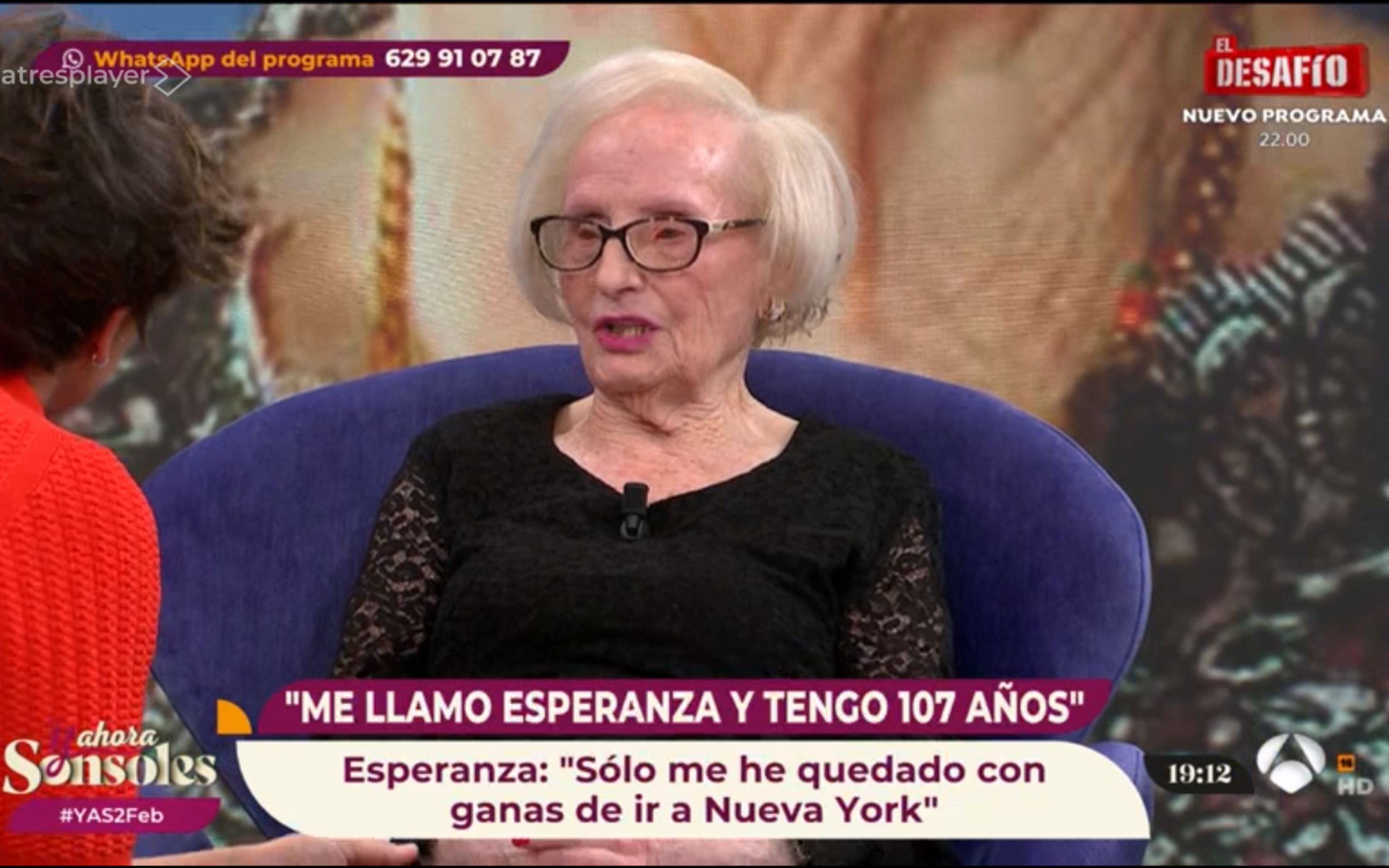 Esperanza Cortiñas en 'Y ahora, Sonsoles'