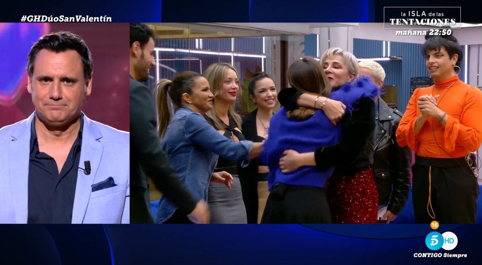 Elena celebra su salvación con sus compañeros de 'GH Dúo 2'