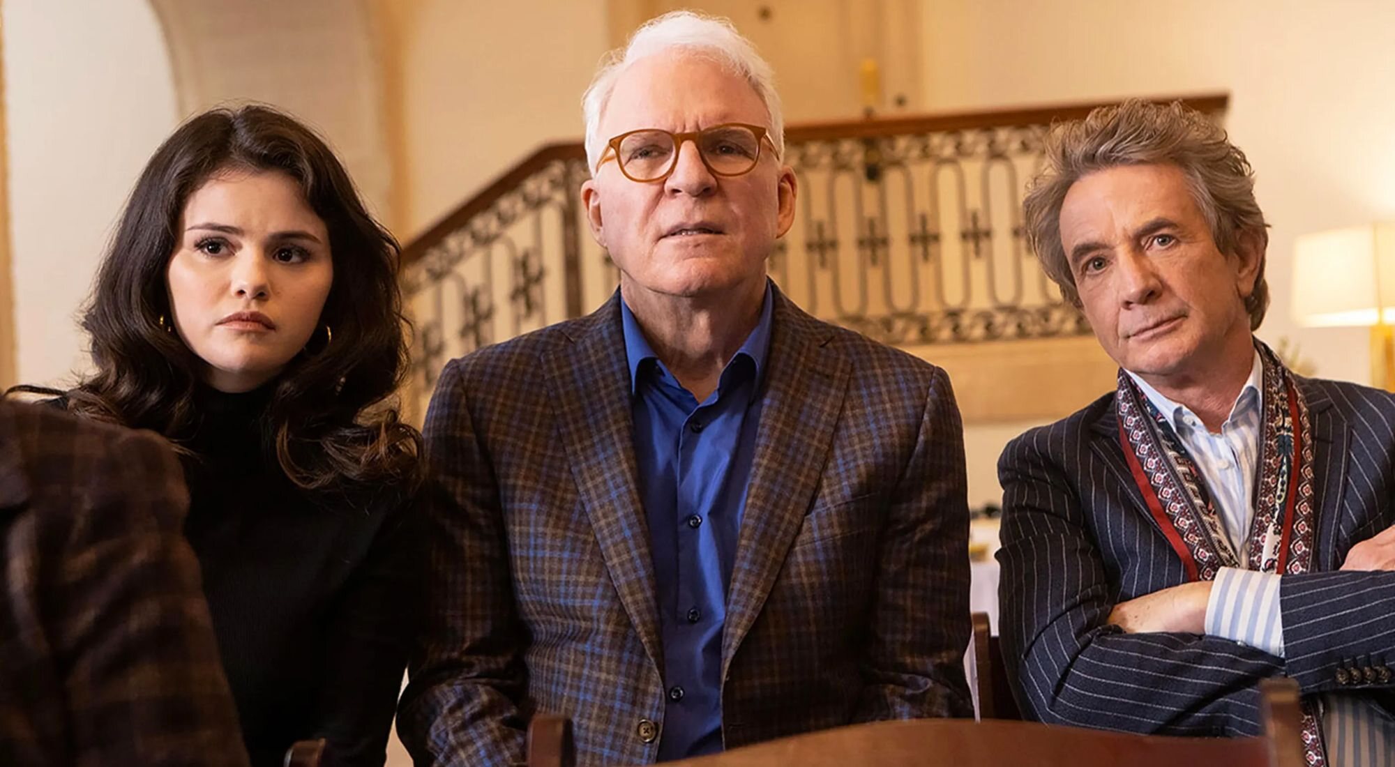 Selena Gómez, Steve Martin y Martin Short en 'Solo asesinatos en el edificio'