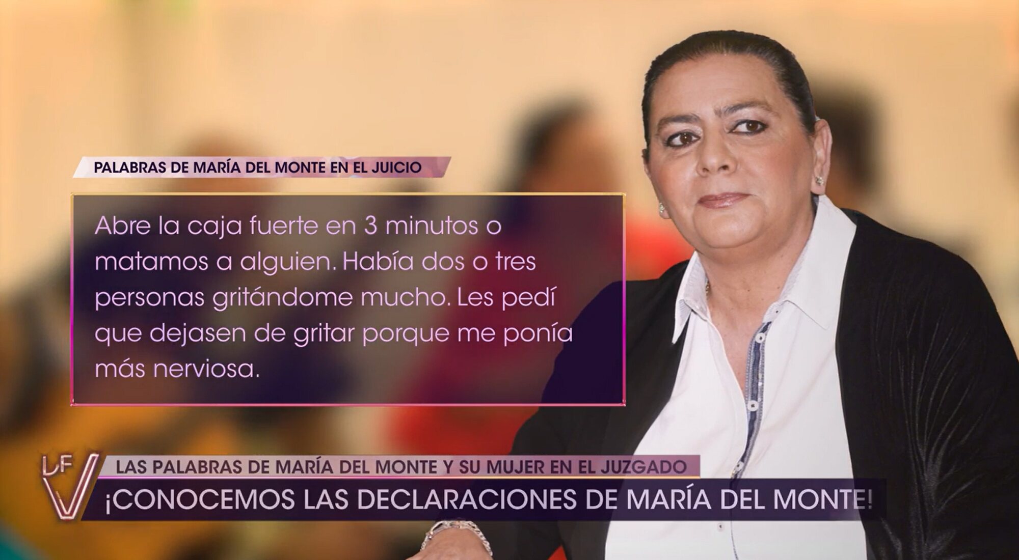 '¡De viernes!' desvela parte del testimonio de María del Monte e Inmaculada Casal en el juzgado