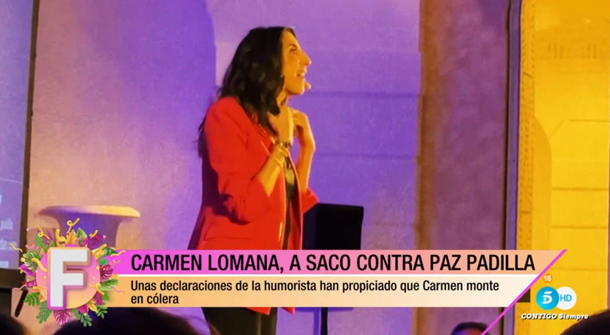 'Fiesta' emite los comentarios de Paz Padilla sobre el físico de Carmen Lomana