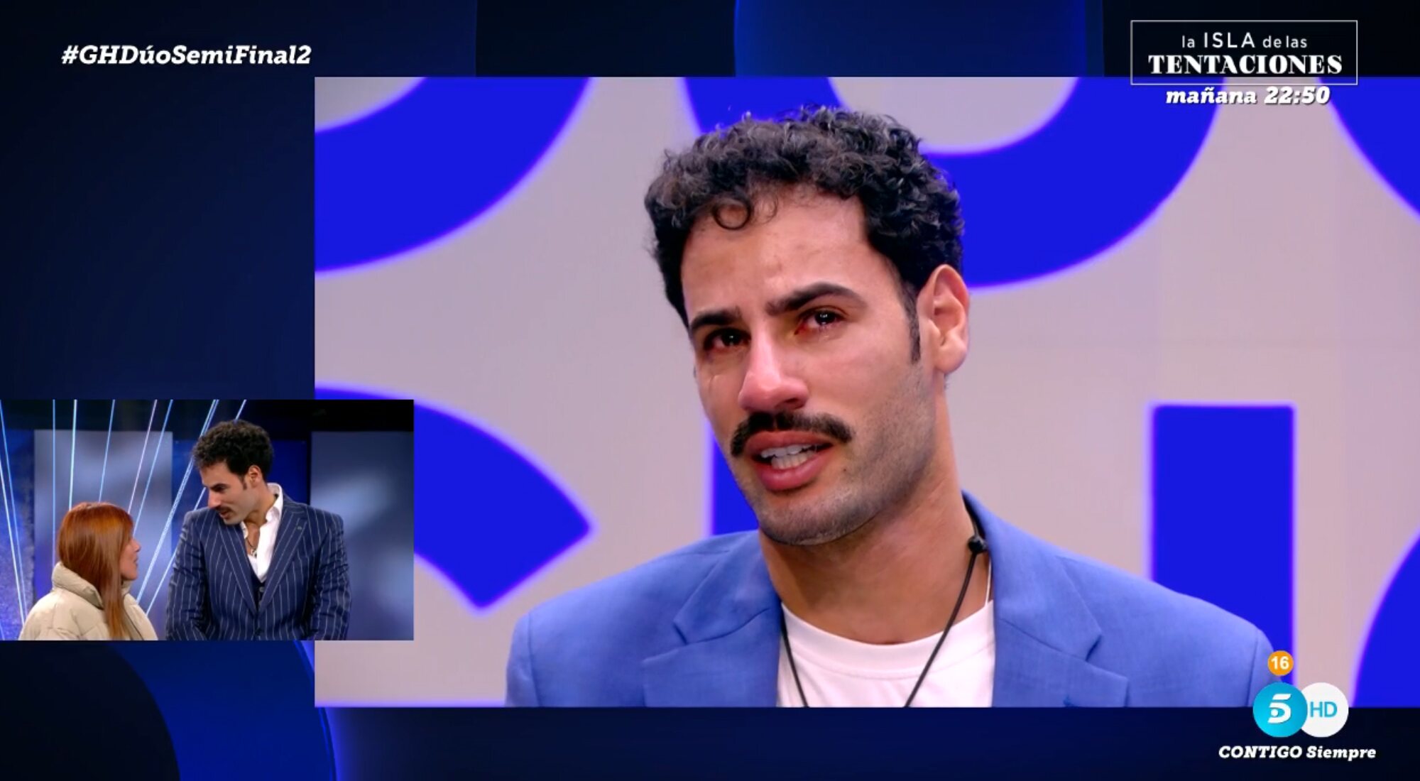 Asraf Beno, emocionado al hablar de Isabel Pantoja en un vídeo de la semifinal de 'GH Dúo 2'