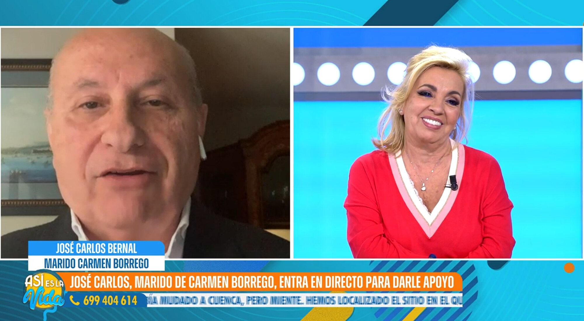 Carmen Borrego recibe los ánimos de su marido para &#39;Supervivientes 2024&#39;