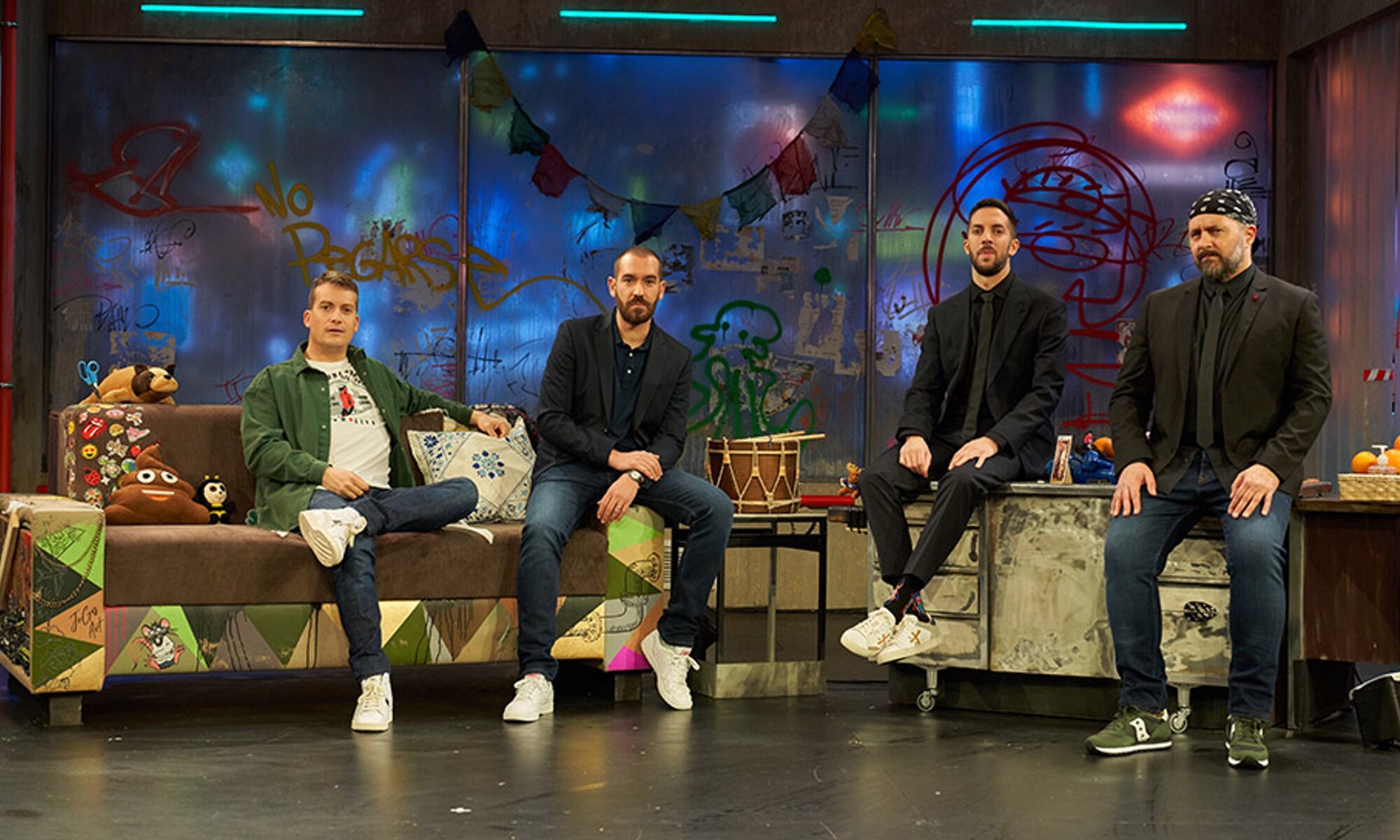 Ricardo Castellá, Grison, Jorge Ponce y David Broncano en 'La resistencia'