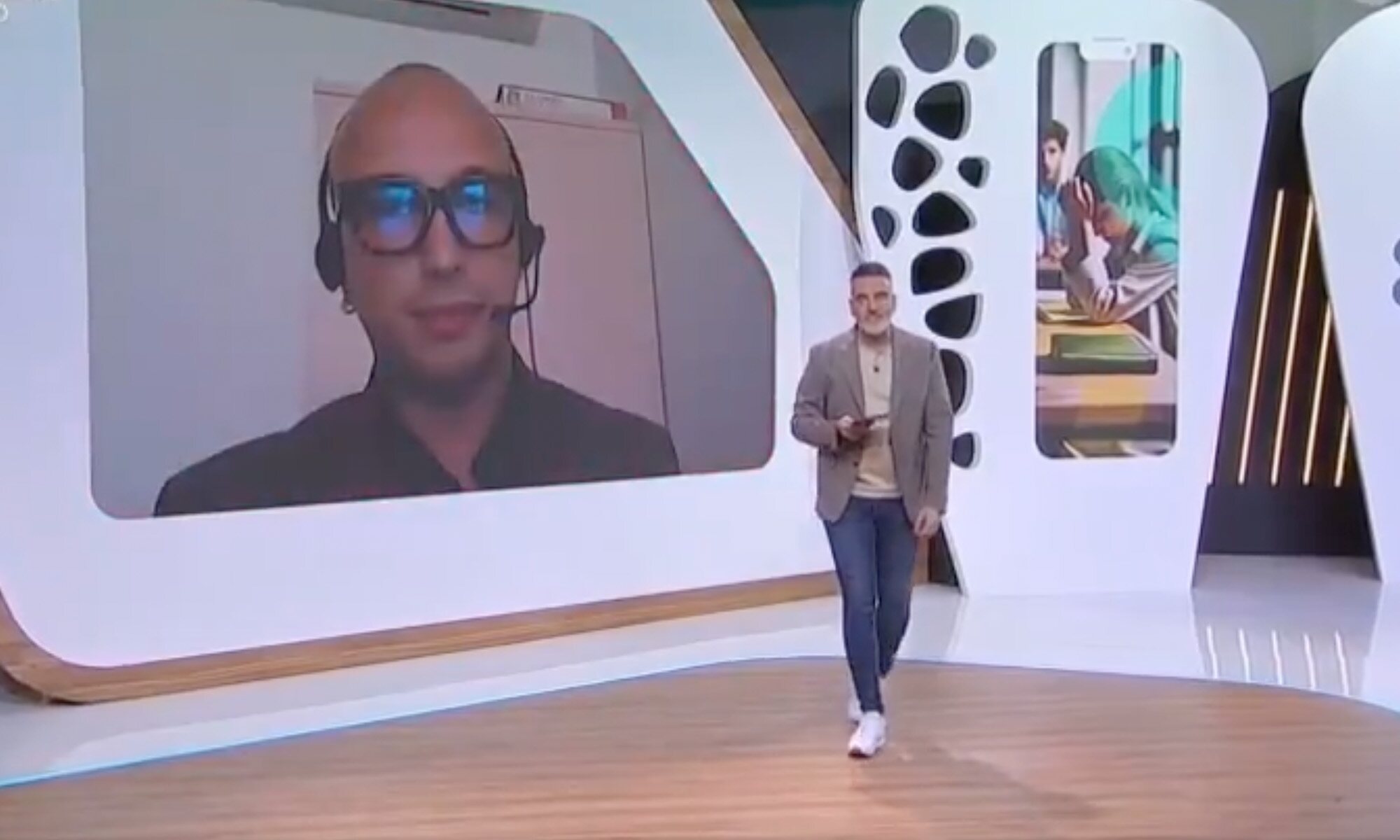 Ibán Padrón y Emma Colao en 'Conecta Canarias'