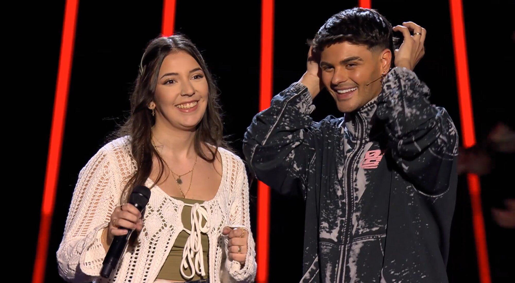 María Figueroa junto a Abraham Mateo en 'Factor X'