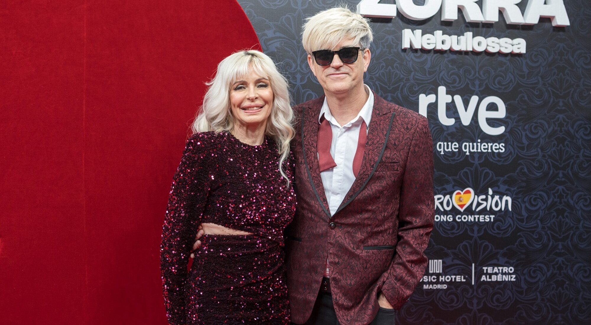 Mery Bas y Mark Dasousa, de Nebulossa, en su fiesta de despedida antes de Eurovisión 2024