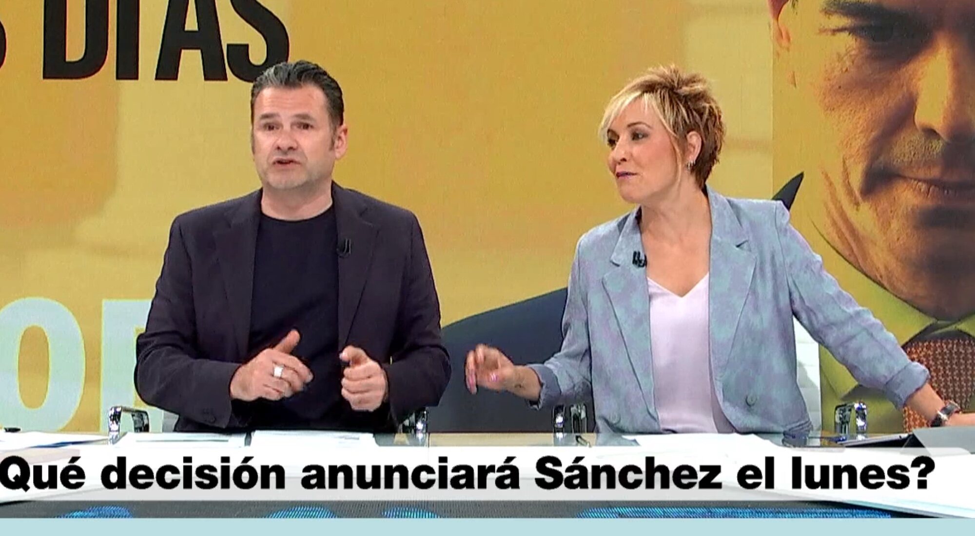 Iñaki López y Cristina Pardo en 'Más vale tarde'