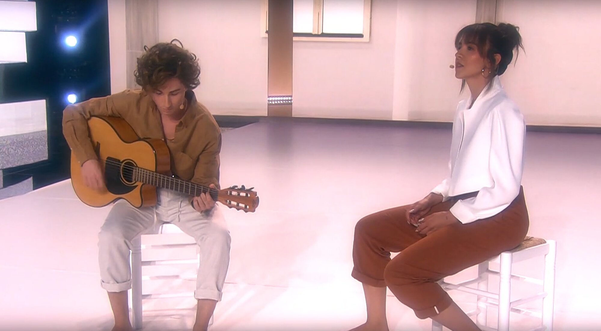 Raoul y Andrea imitan a Guitarricadelafuente y Natalia Lacunza en la gala 4 de 'Tu cara me suena 11'