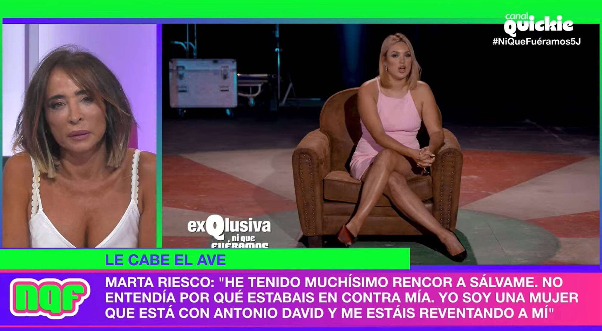 María Patiño responde a las quejas de Marta Riesco sobre 'Sálvame'