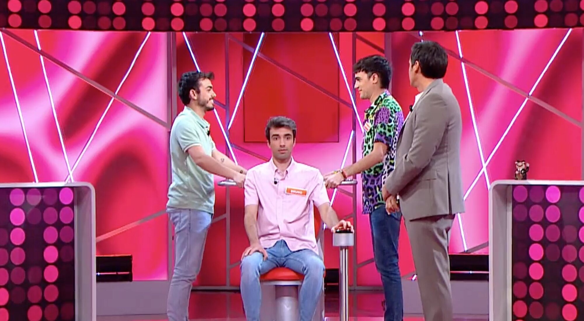 Raúl, Bruno, Borjamina y Ion Aramendi en 'Reacción en cadena'