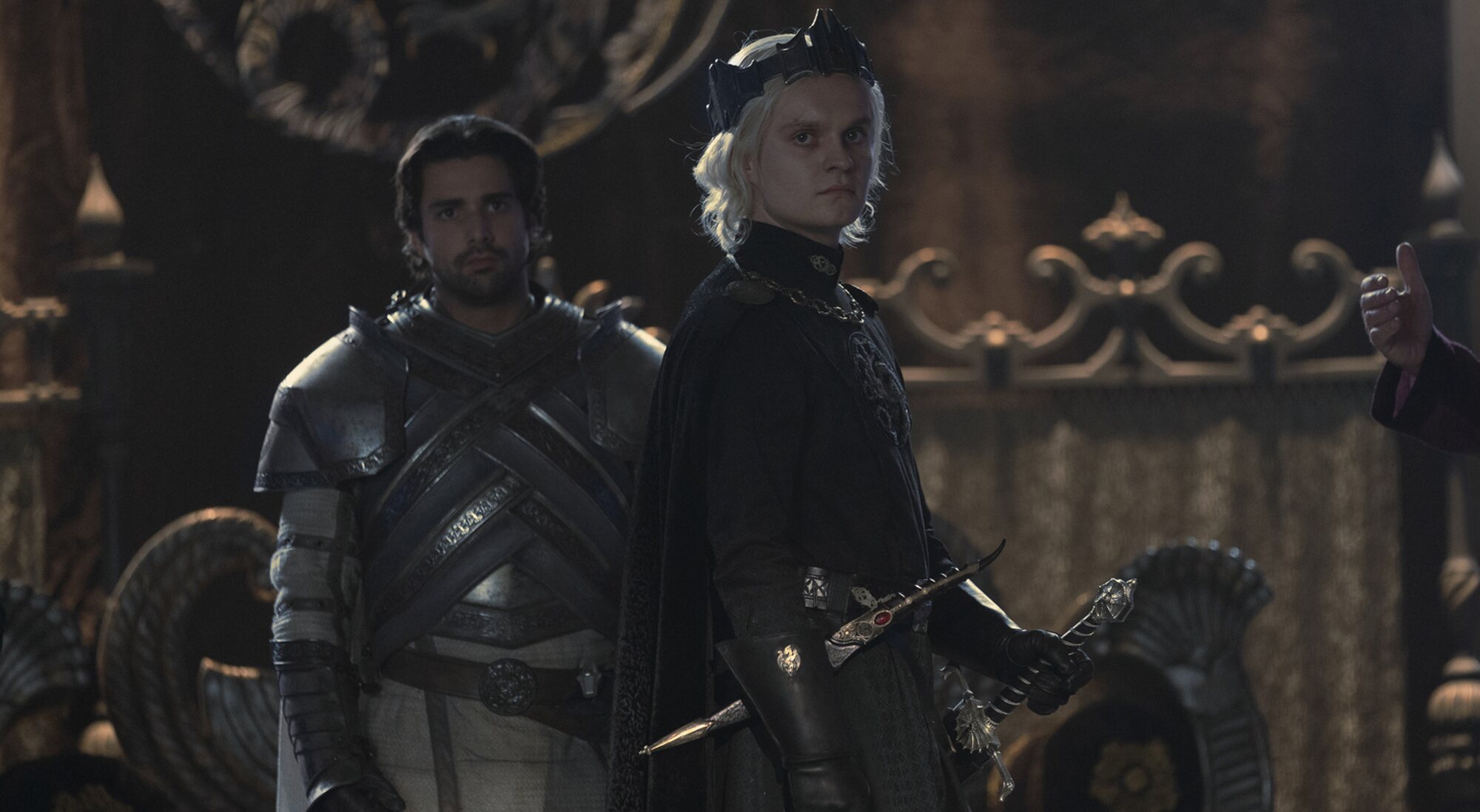 Criston Cole y Aegon en &#39;La Casa del Dragón&#39;