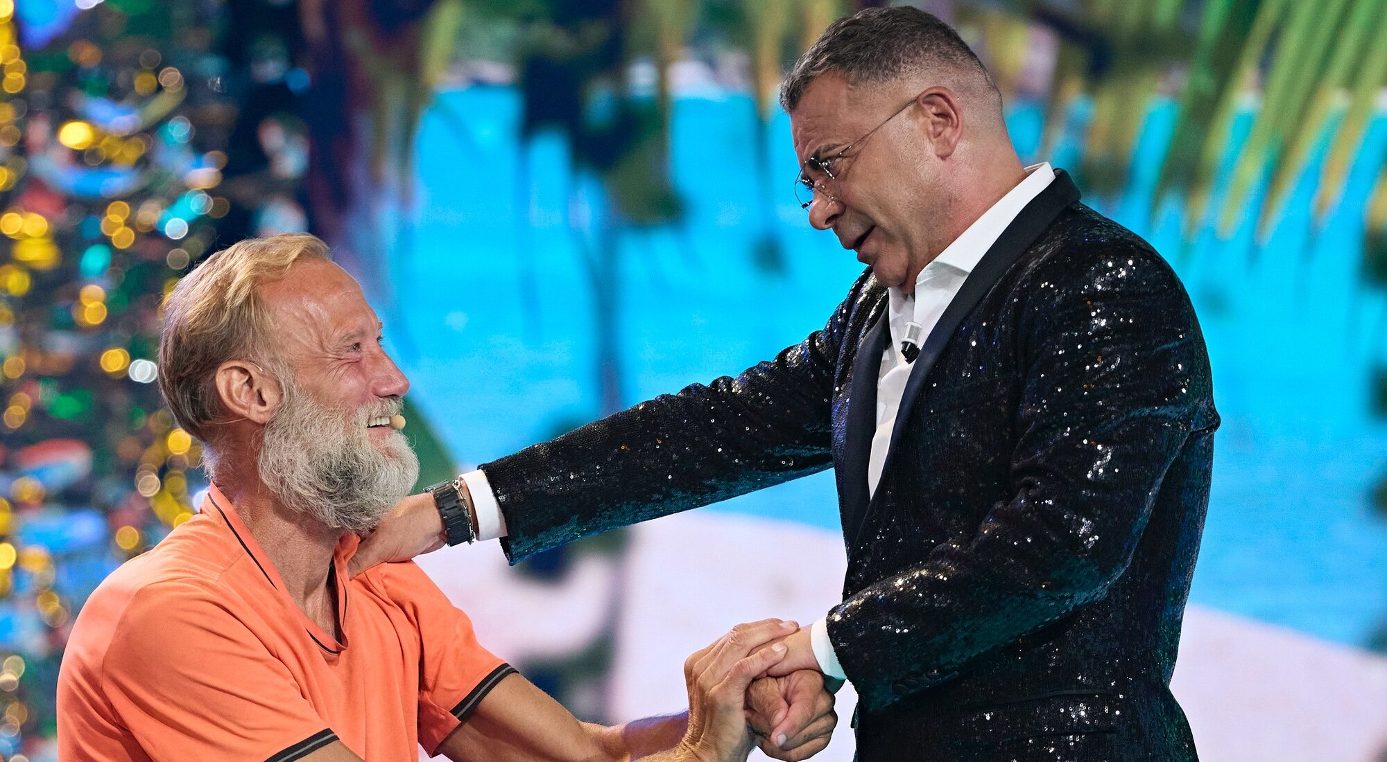 Pedro García Aguado y Jorge Javier Vázquez en la final de 'Supervivientes 2024'