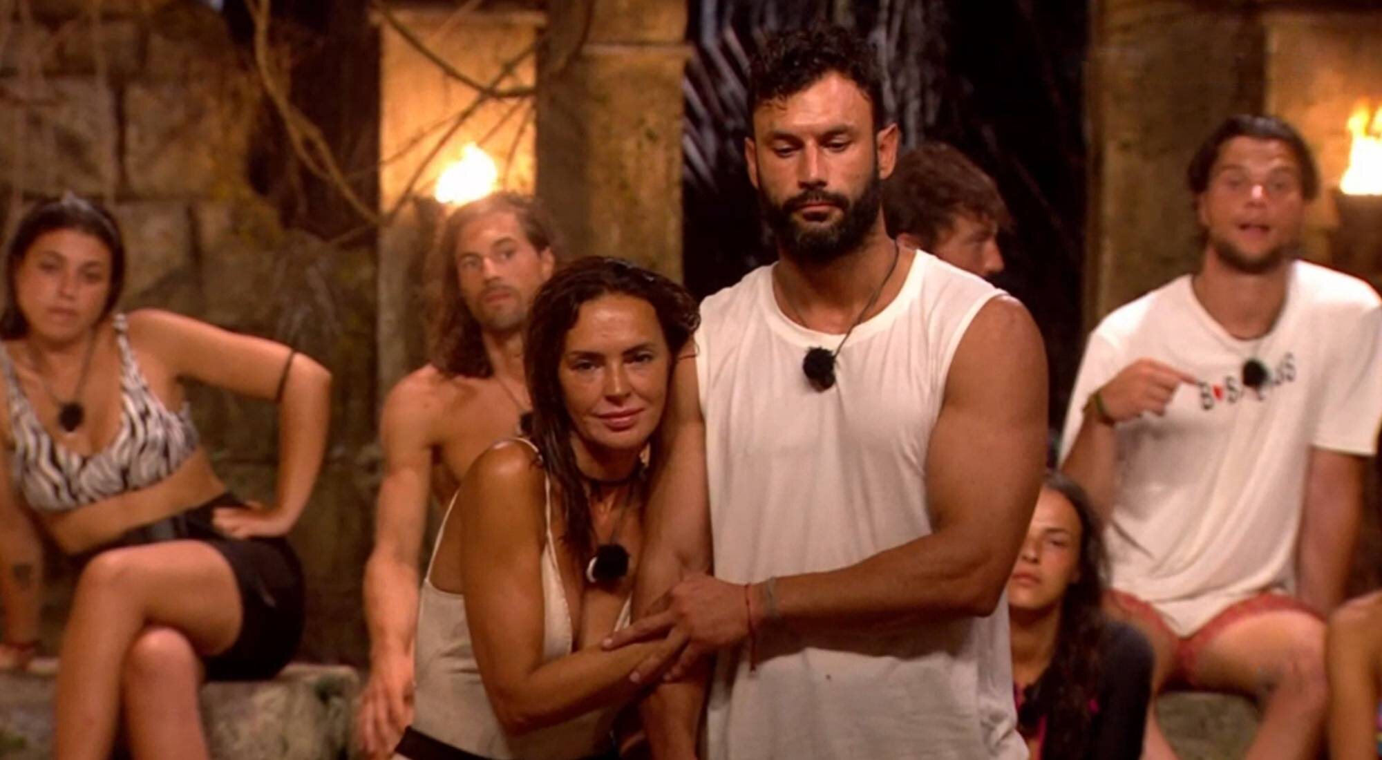 Olga Moreno y Jorge Pérez antes de conocer al segundo expulsado de 'Supervivientes All Stars'
