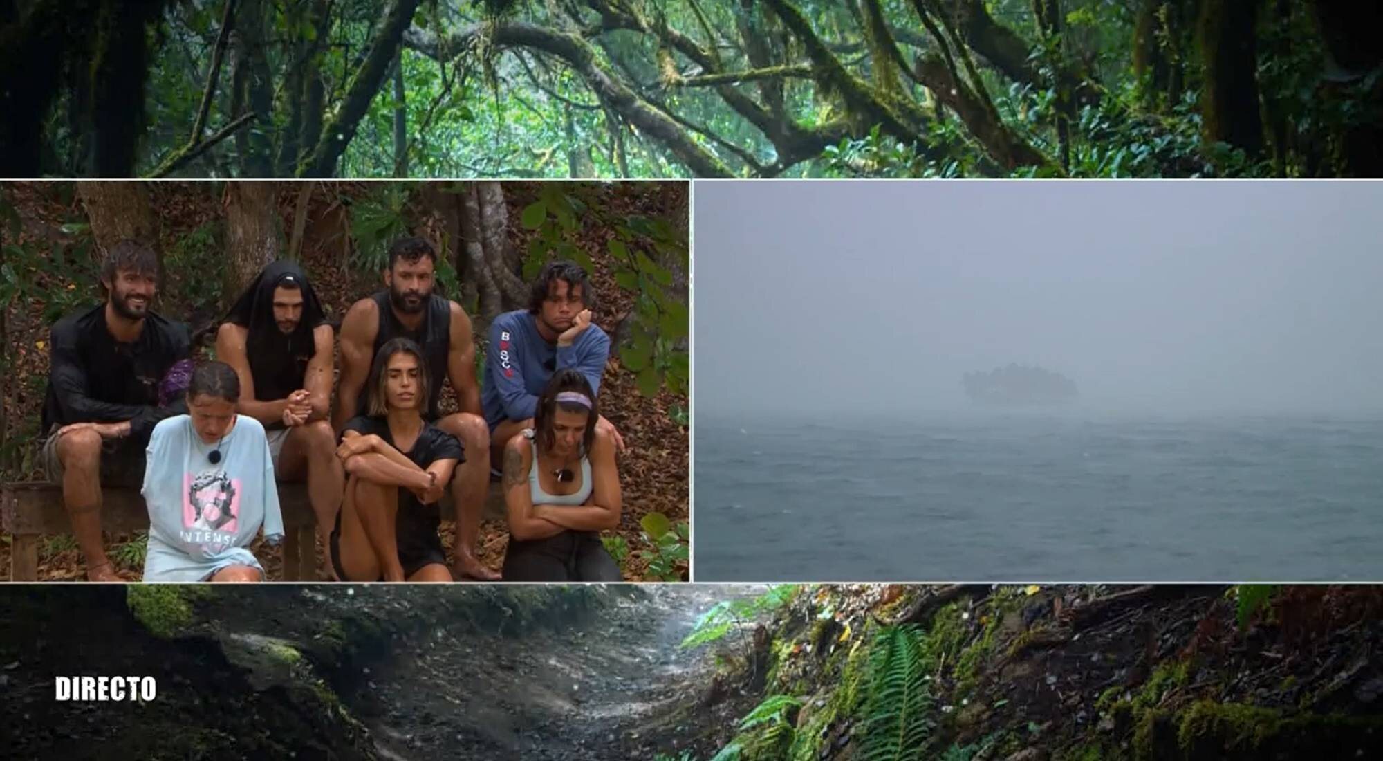 Los concursantes de &#39;Supervivientes All Stars&#39;, empapados bajo la lluvia en pleno directo