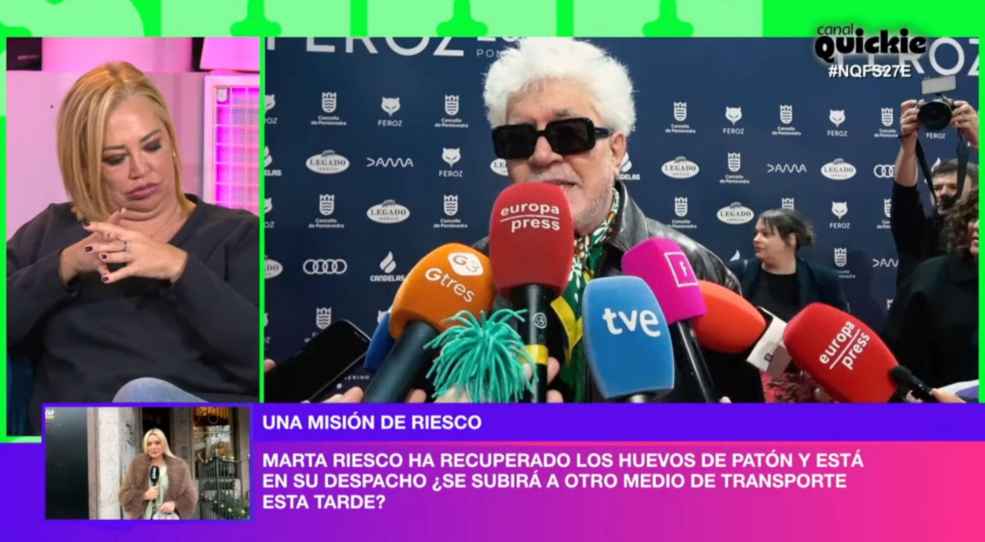 Belén Esteban hablando de su serie en &#39;Ni que fuéramos&#39;