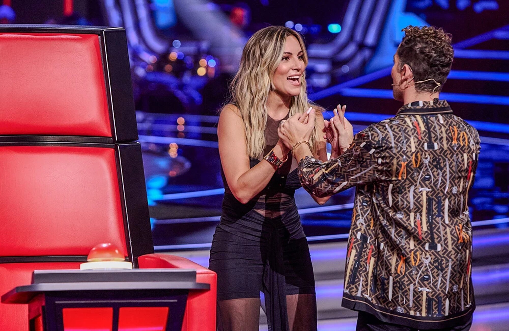 Edurne sufre un superbloqueo por David Bisbal en 'La Voz Kids'