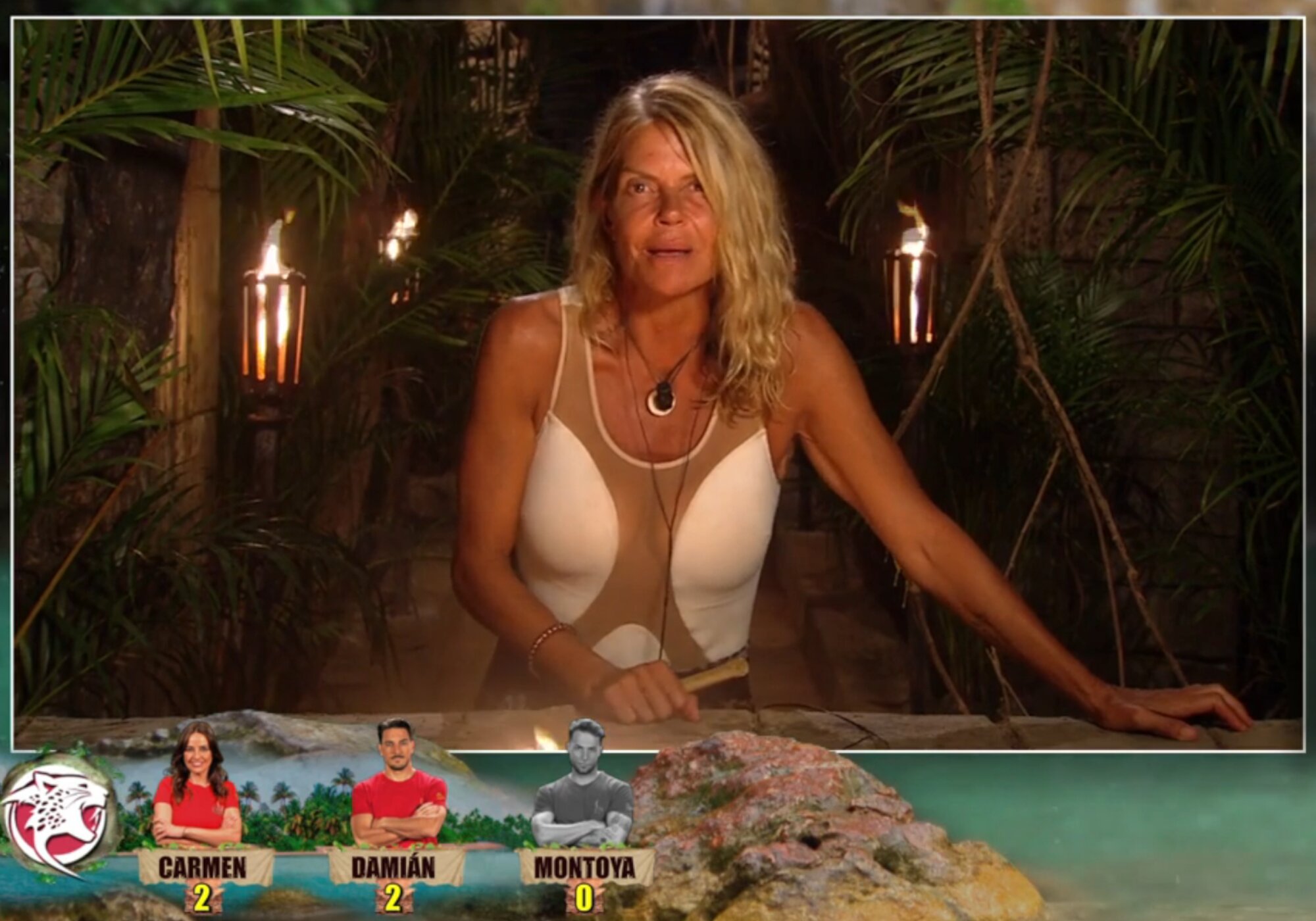 Makoke durante las nominaciones de la gala 7 de 'Supervivientes'