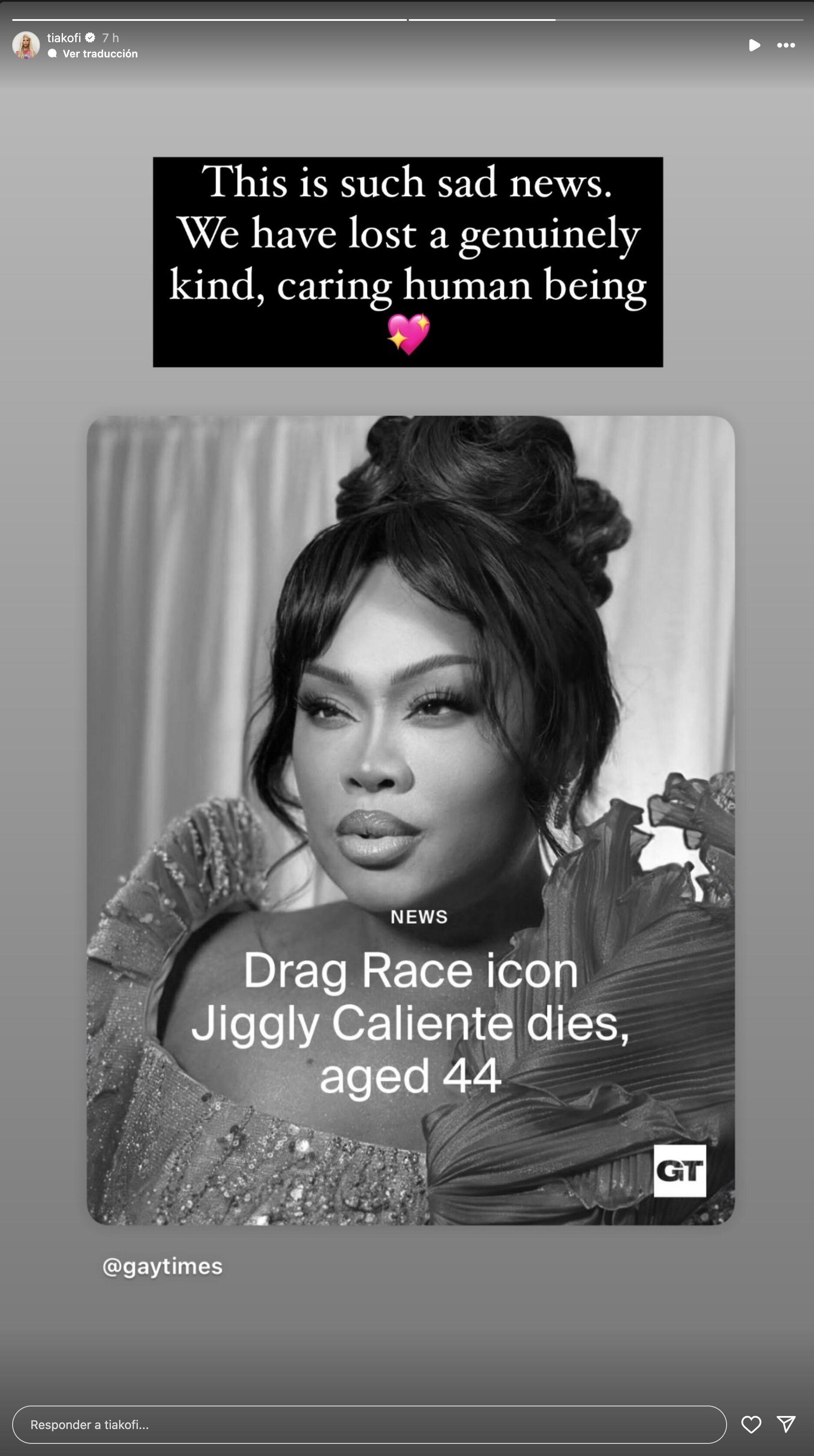 Tia Kofi se despide de Jiggly Caliente