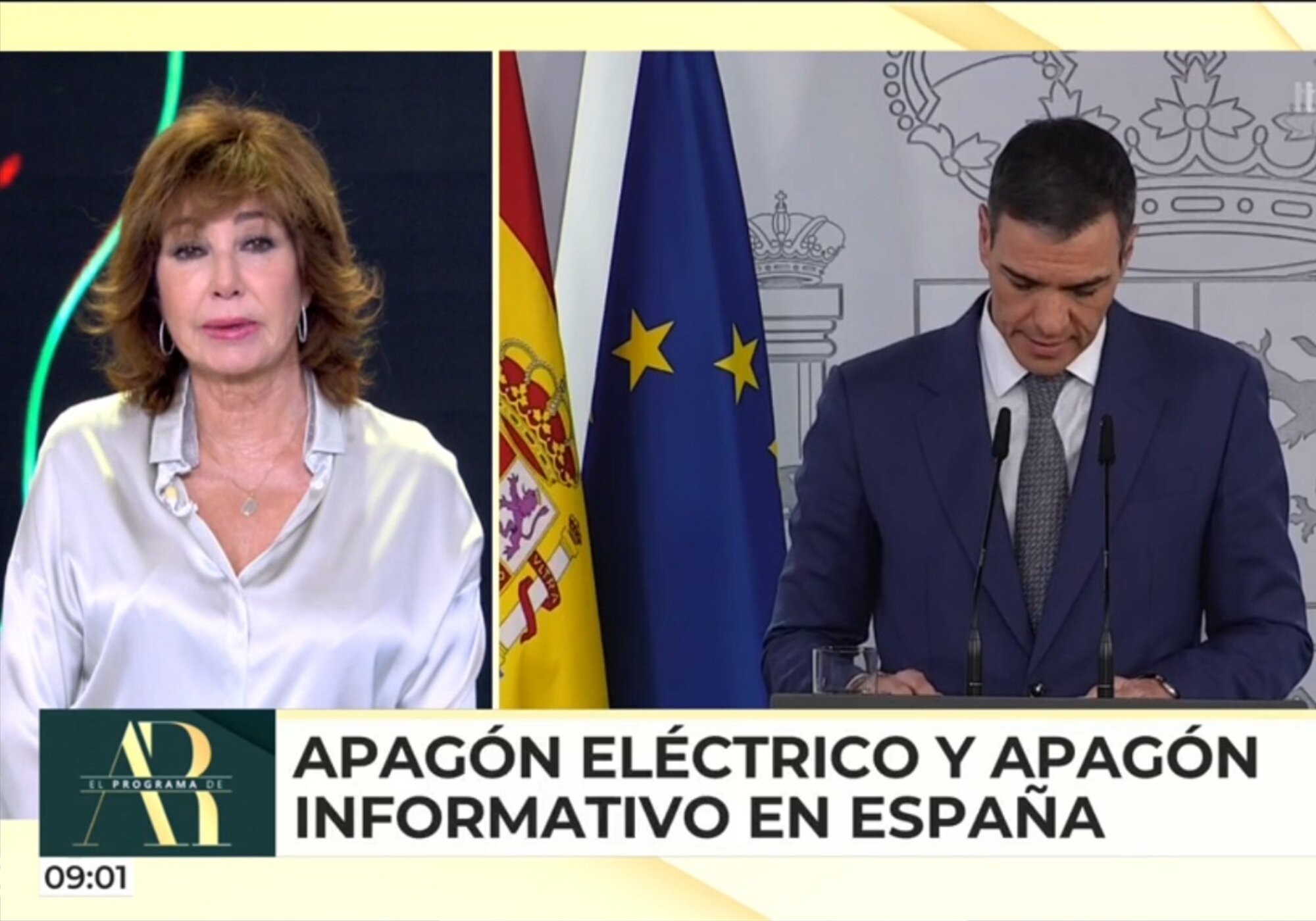 Ana Rosa Quintana y Pedro Sánchez en &#39;El programa de Ana Rosa&#39;