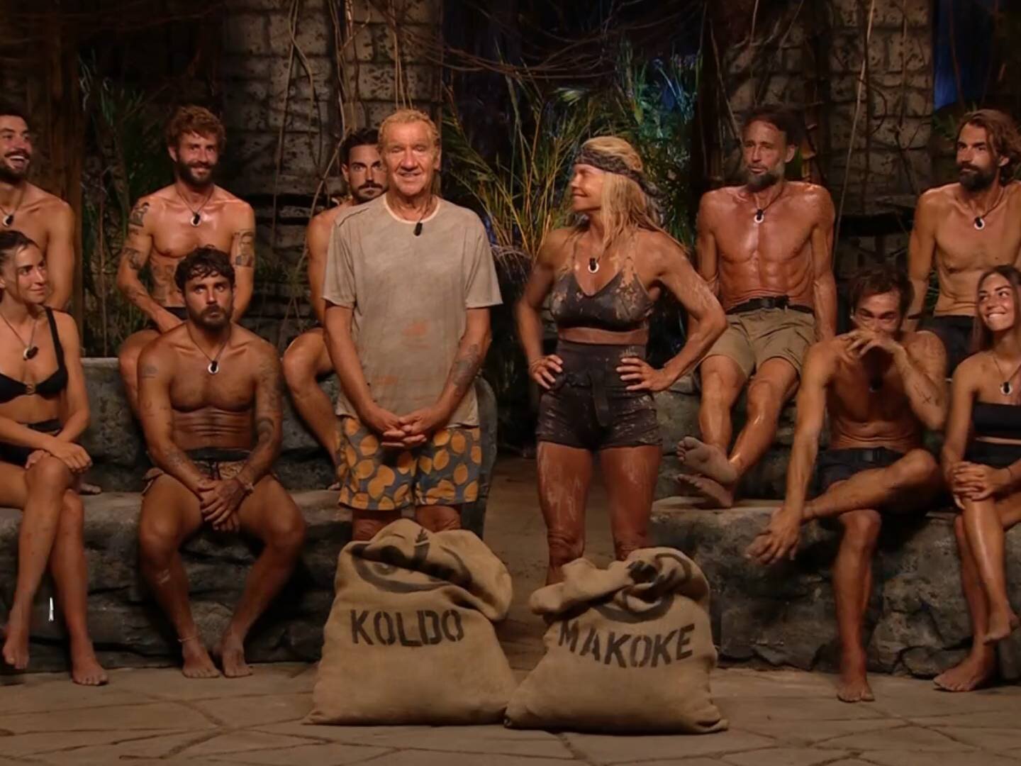 Koldo y Makoke, junto a sus compañeros de &#39;Supervivientes 2025&#39; antes de la expulsión