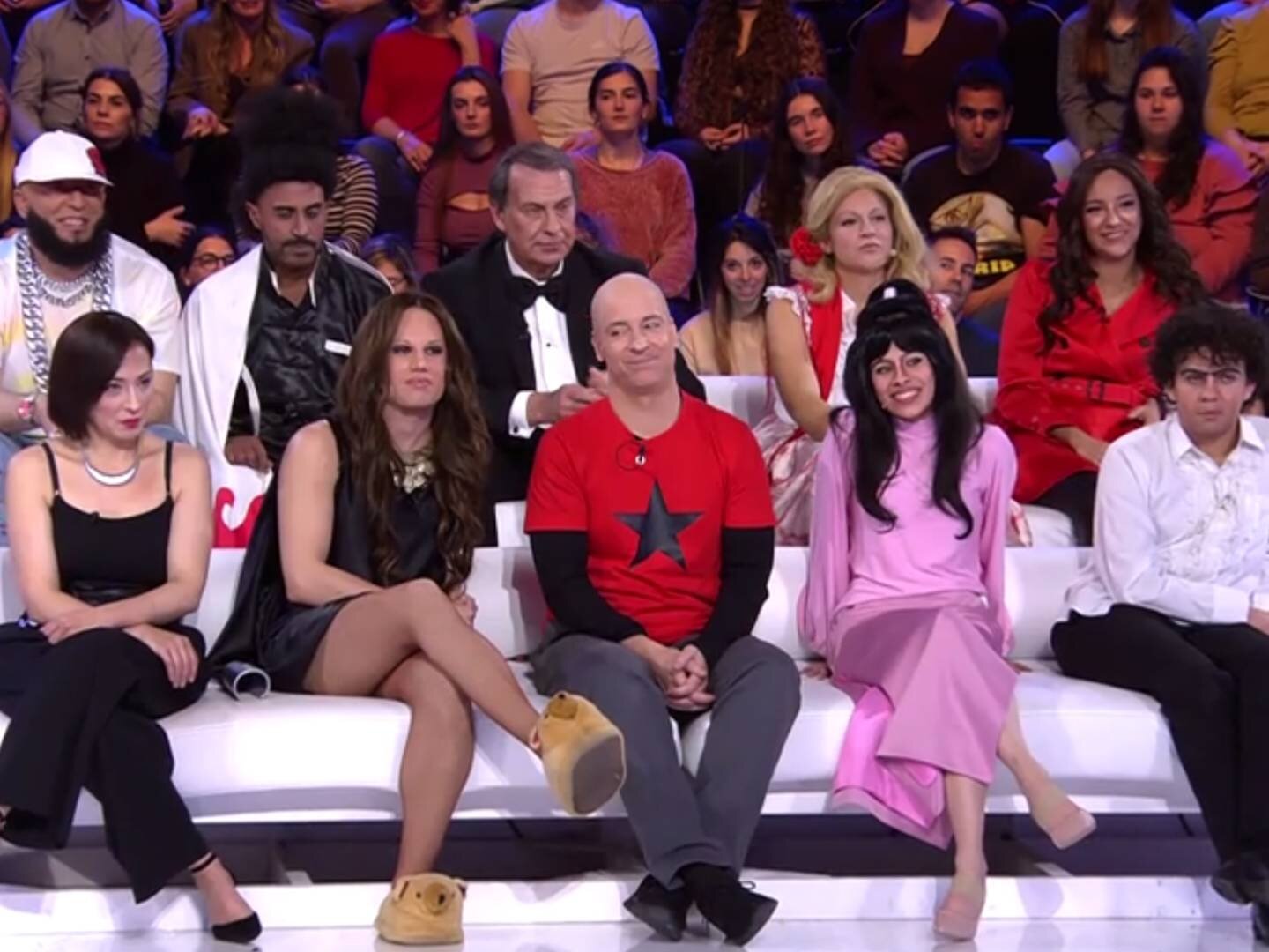 Los concursantes de 'Tu cara me suena 12' y Sergio Alcober en la Gala 4