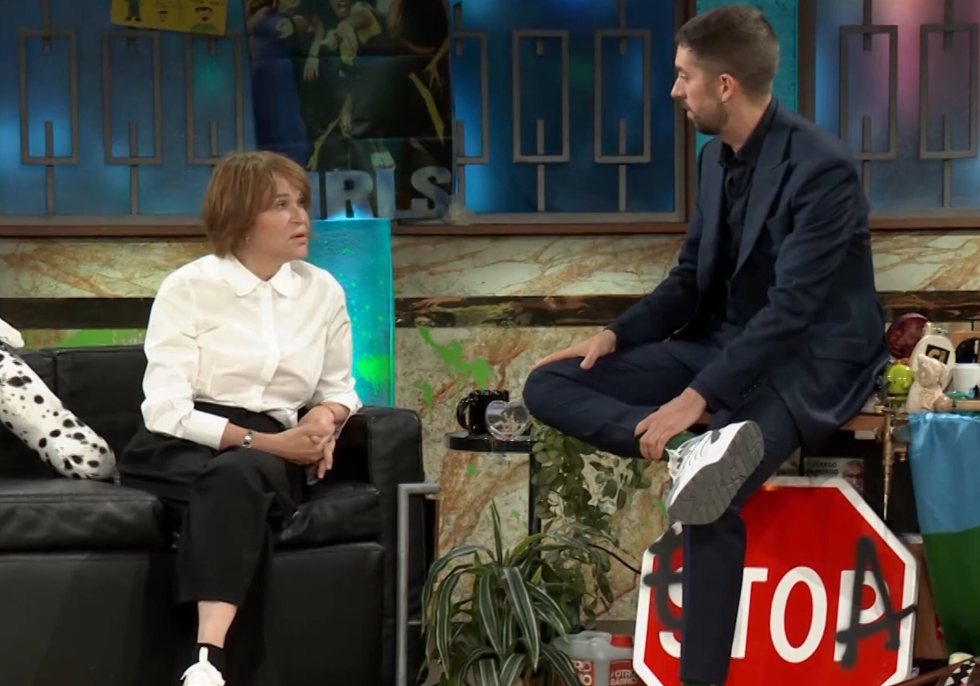 Antonia San Juan y David Broncano en &#39;La revuelta&#39;