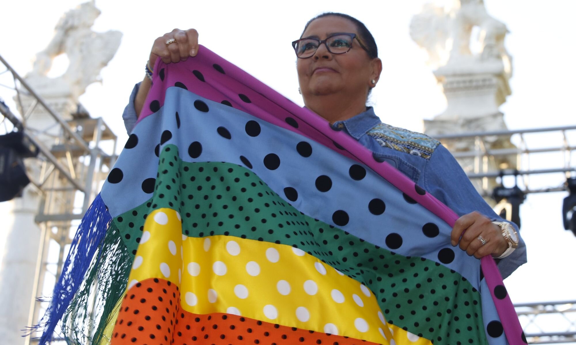 María del Monte en el pregón del Orgullo LGTBIQ+ en Sevilla