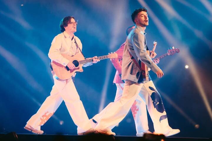 NAPA, representantes de Portugal, en la primera semifinal de Eurovisión 2025