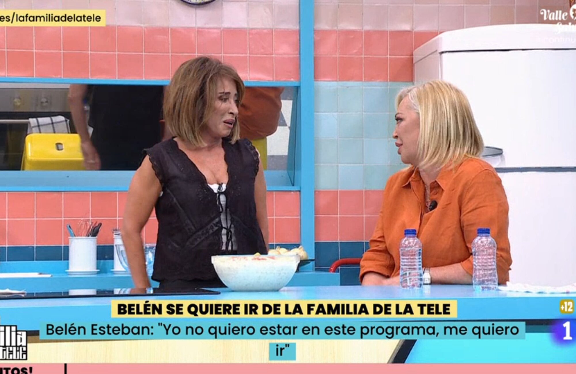 María Patiño llora ante la posible marcha de Belén Esteban