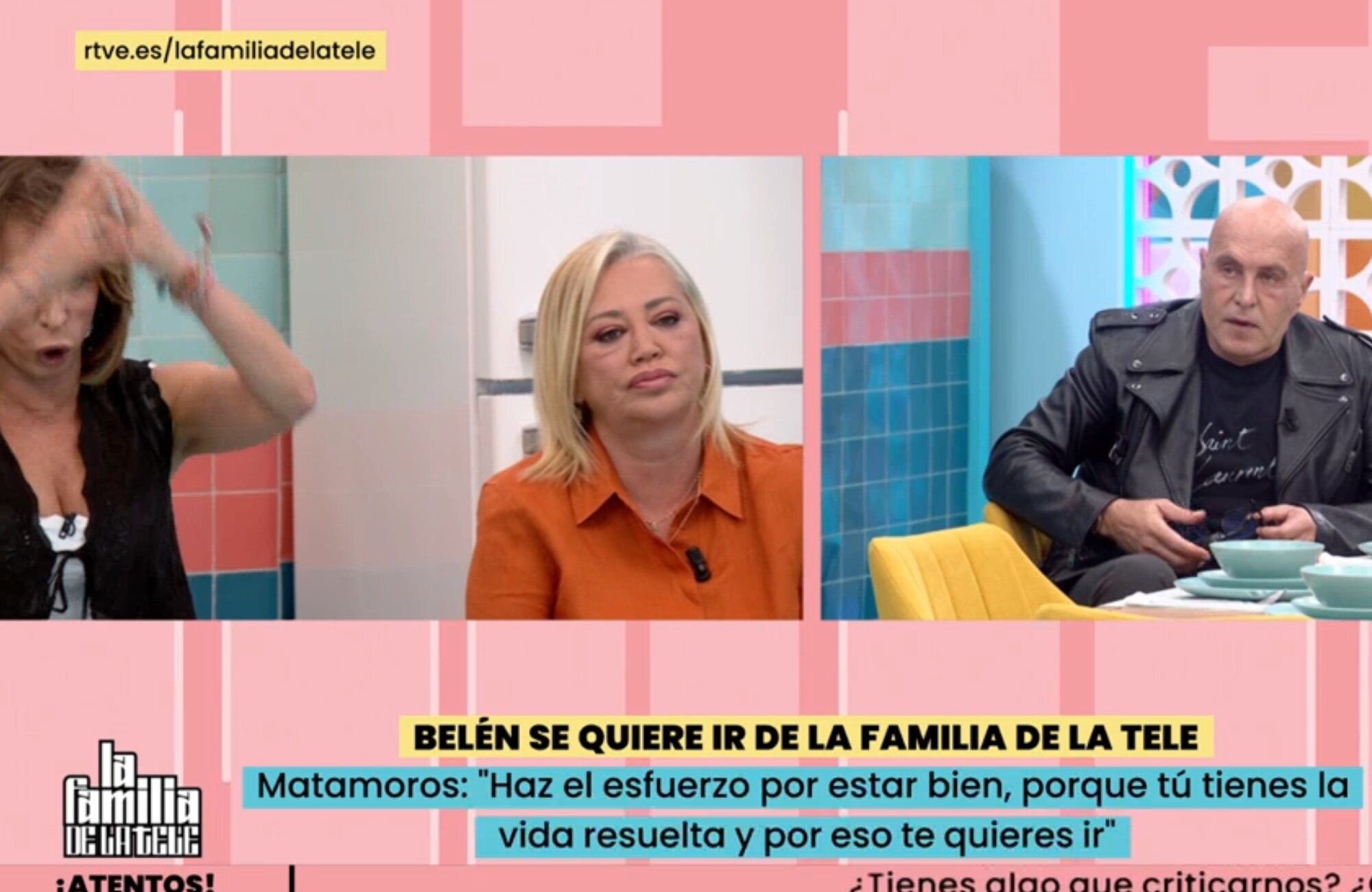 Kiko Matamoros rebate a María Patiño y a Belén Esteban en 'La familia de la tele'
