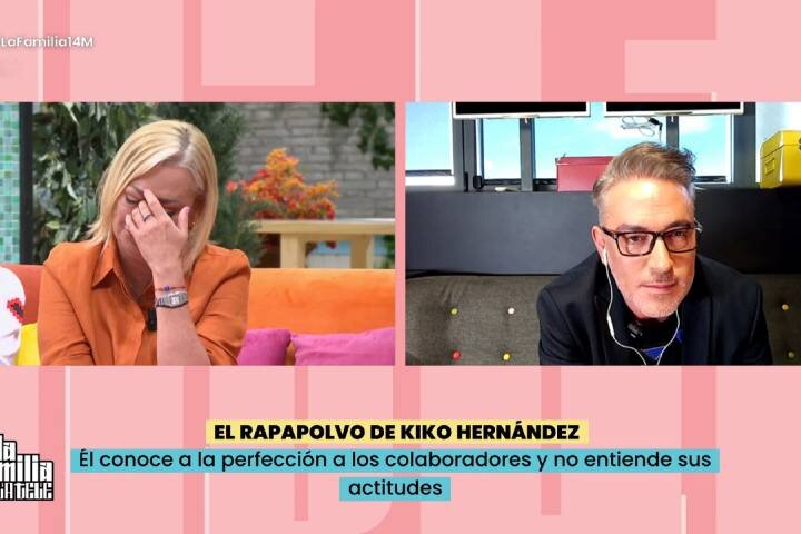 Belén Esteban se emociona con las palabras de Kiko Hernández en &#39;La familia de la tele&#39;