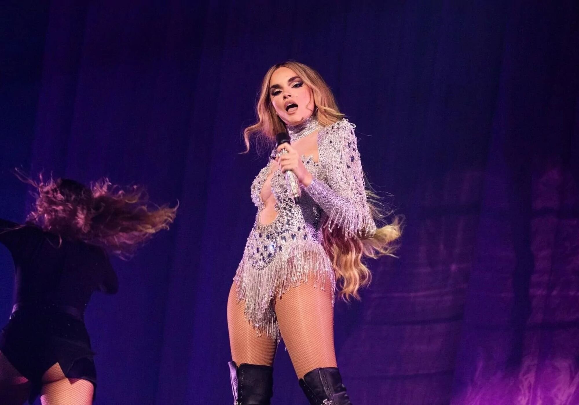 Melody durante su actuación en Eurovisión 2025