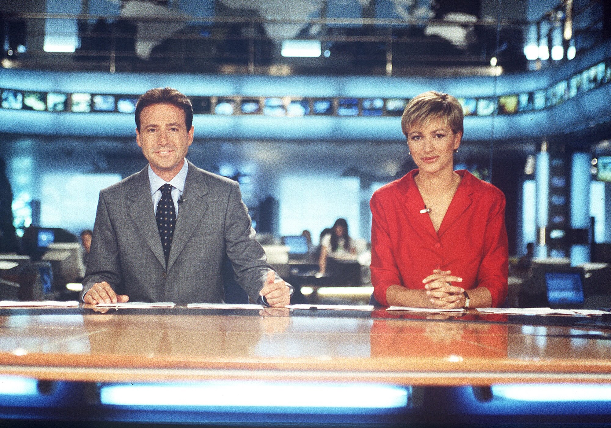 Matías Prats, presentando 'Antena 3 noticias' junto a Susanna Griso