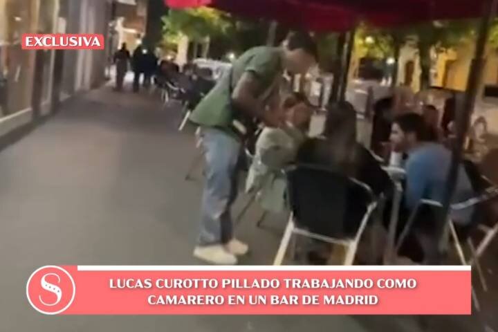 &#39;Socialité&#39; capta a Lucas Curotto trabajando como camarero tras &#39;OT 2023&#39;