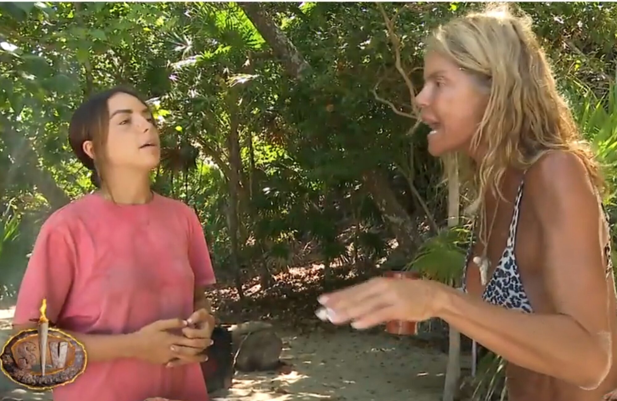 Anita discute con Makoke en la playa de 'Supervivientes' por los comentarios de que está embarazada